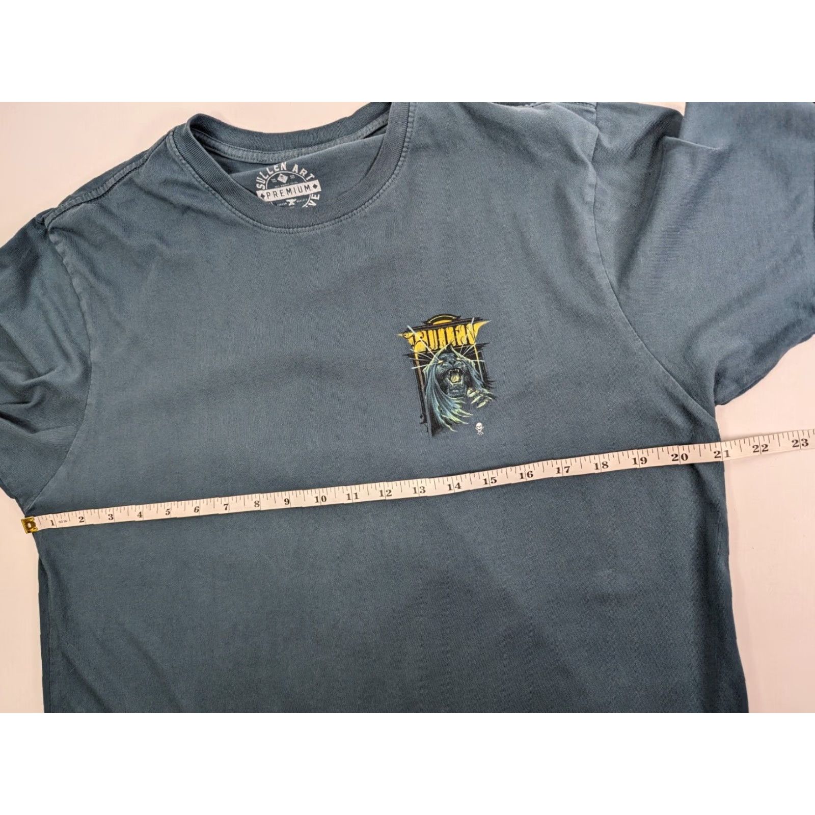 Vintage Sullen T-Shirt Mens Lumen Lion and Snake Tattoo Style Crew Neck Blue Cotton Short Sleeve Logo Vintage No Size US L / EU 52-54 / 3 - 6 Thumbnail
