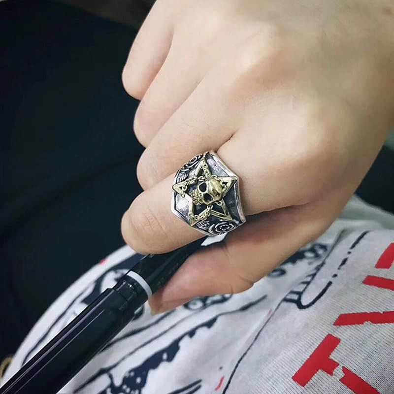Other Gothic skull finger ring Size ONE SIZE - 5 Thumbnail