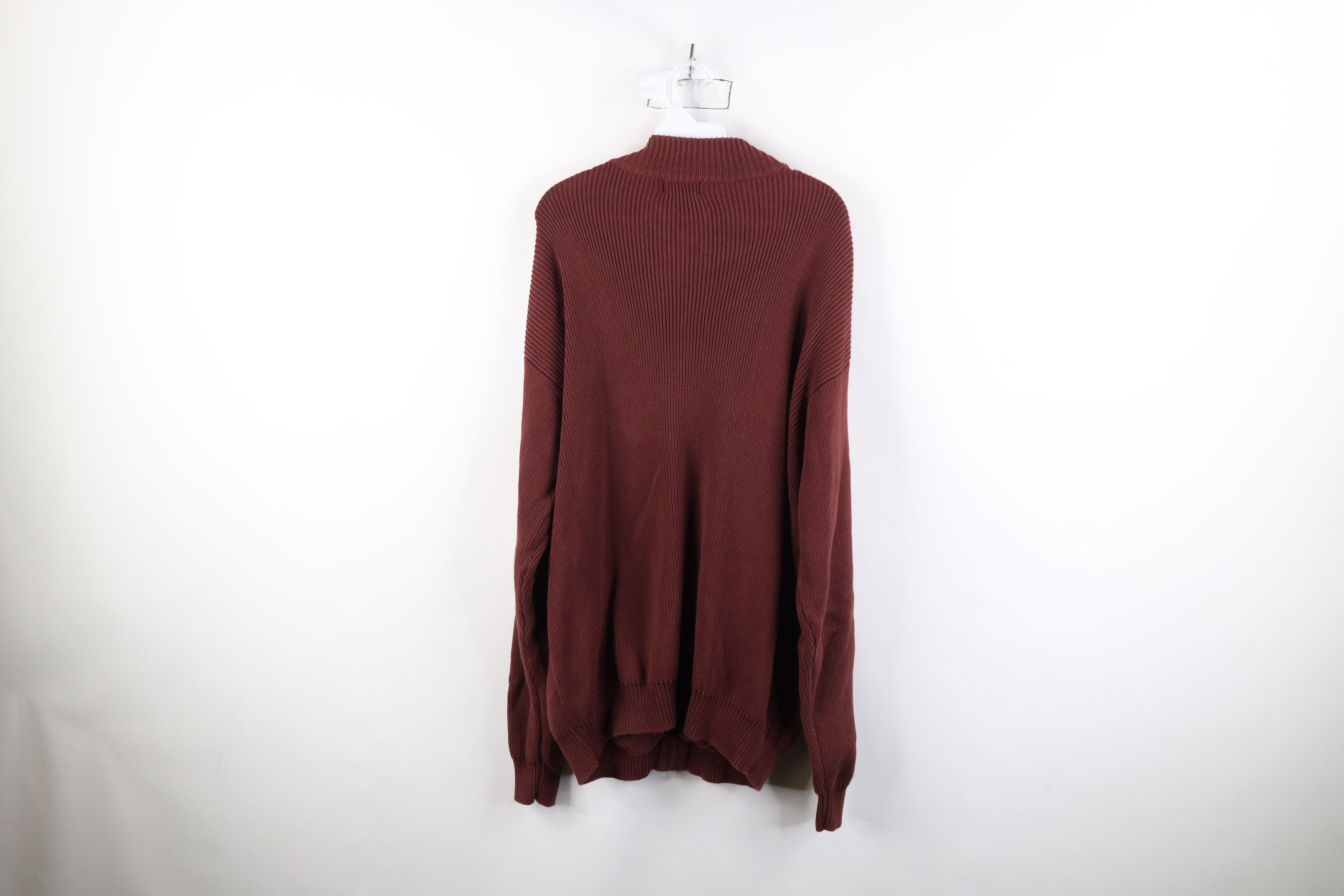L.L. Bean Vintage LL Bean Chunky Ribbed Knit Zip Cardigan Sweater Size US XL / EU 56 / 4 - 11 Thumbnail