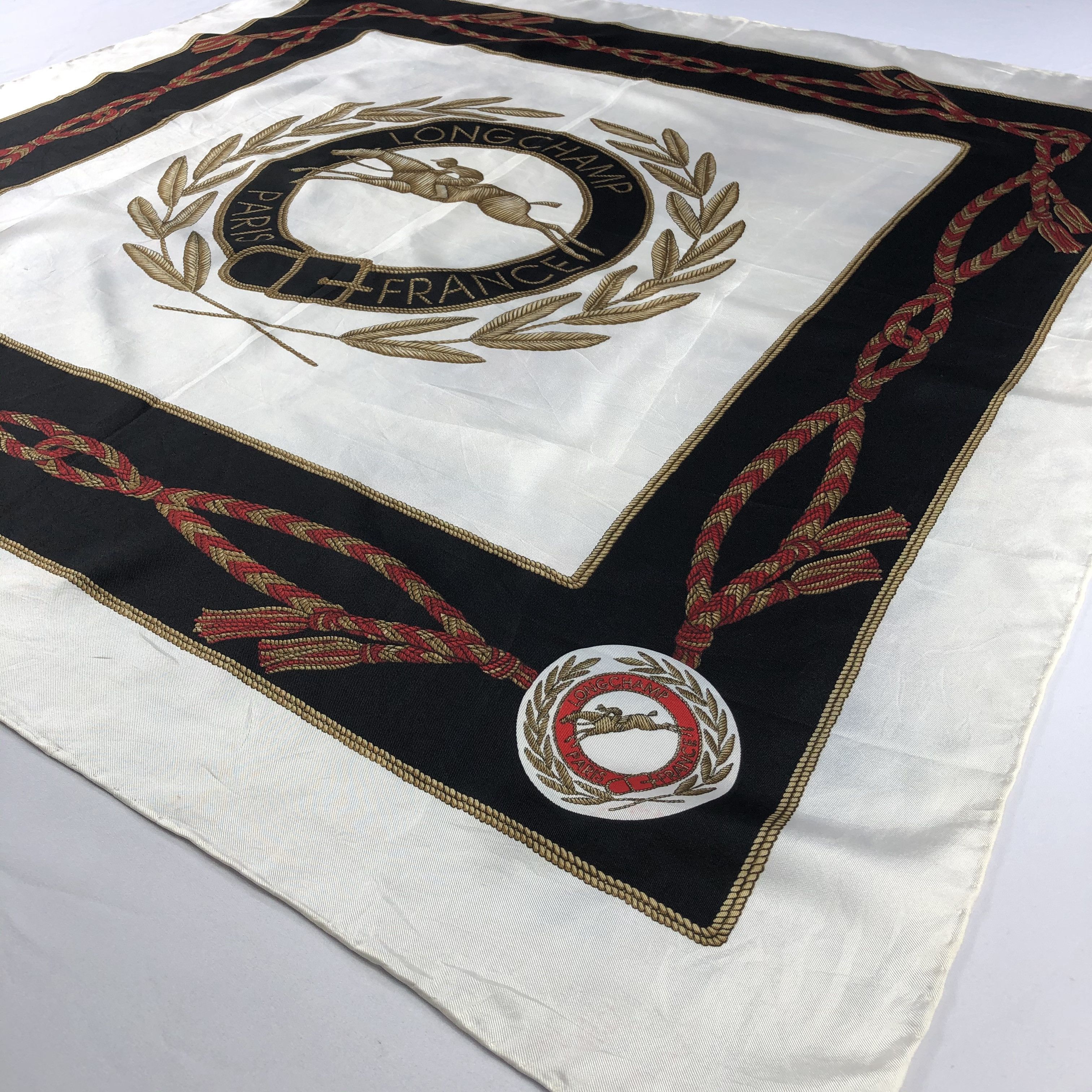 Longchamp Vintage Longchamp Silk Scarf Size ONE SIZE - 3 Thumbnail
