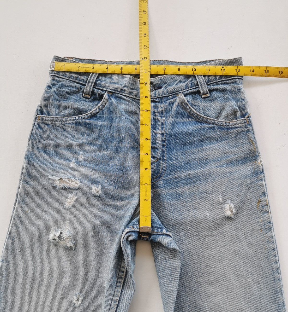 Levi's 70s Vintage Levis 746 Flare Orange Tab Denim Jeans Size US 27 - 13 Thumbnail