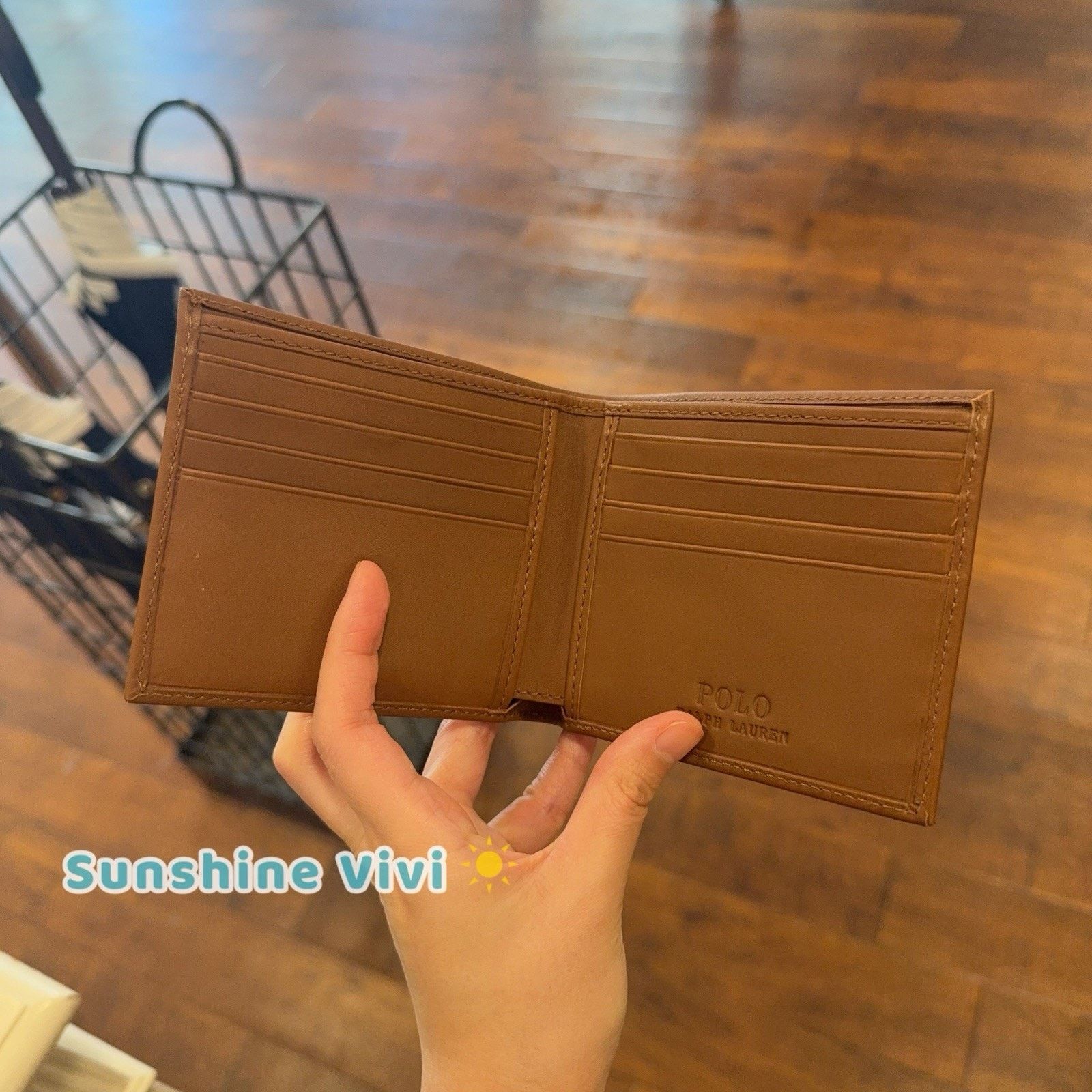 Polo Ralph Lauren NEW Polo Ralph Lauren Bear Leather Billfold Wallet CLA TAN Size ONE SIZE - 3 Thumbnail