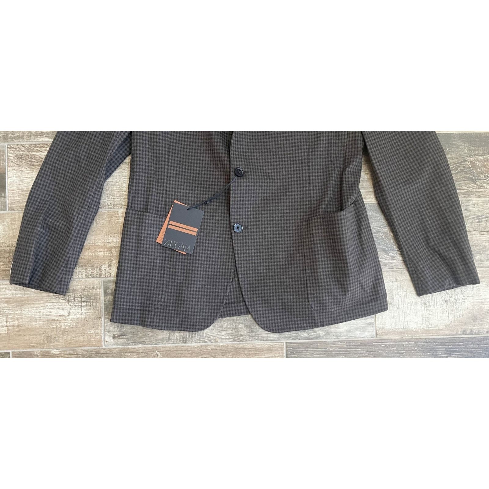 Ermenegildo Zegna $5595 NWT ZEGNA Brown Cashmere 15 Mil Mil 15 Blazer 58(48)R Size 48R - 4 Thumbnail