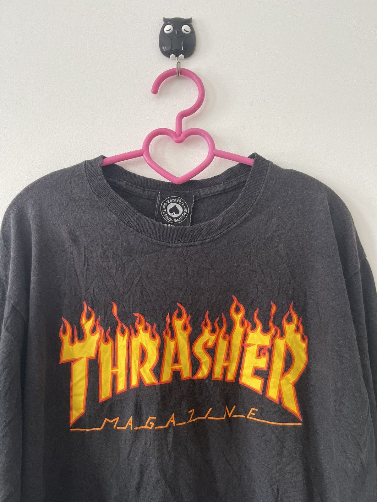 Thrasher Rare Vintage THRASHER Magazine Flame Spell Out Size US S / EU 44-46 / 1 - 2 Thumbnail