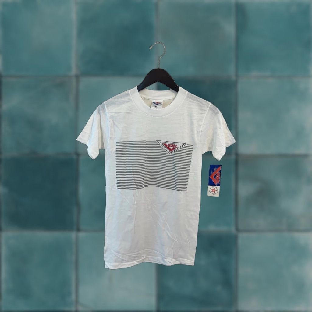 PONY VINTAGE PONY T-Shirt Mens Small 90s White Deadstock NWT Made in USA Lined Cotton Blend Crew Neck Graphic Size US S / EU 44-46 / 1 - 1 Thumbnail
