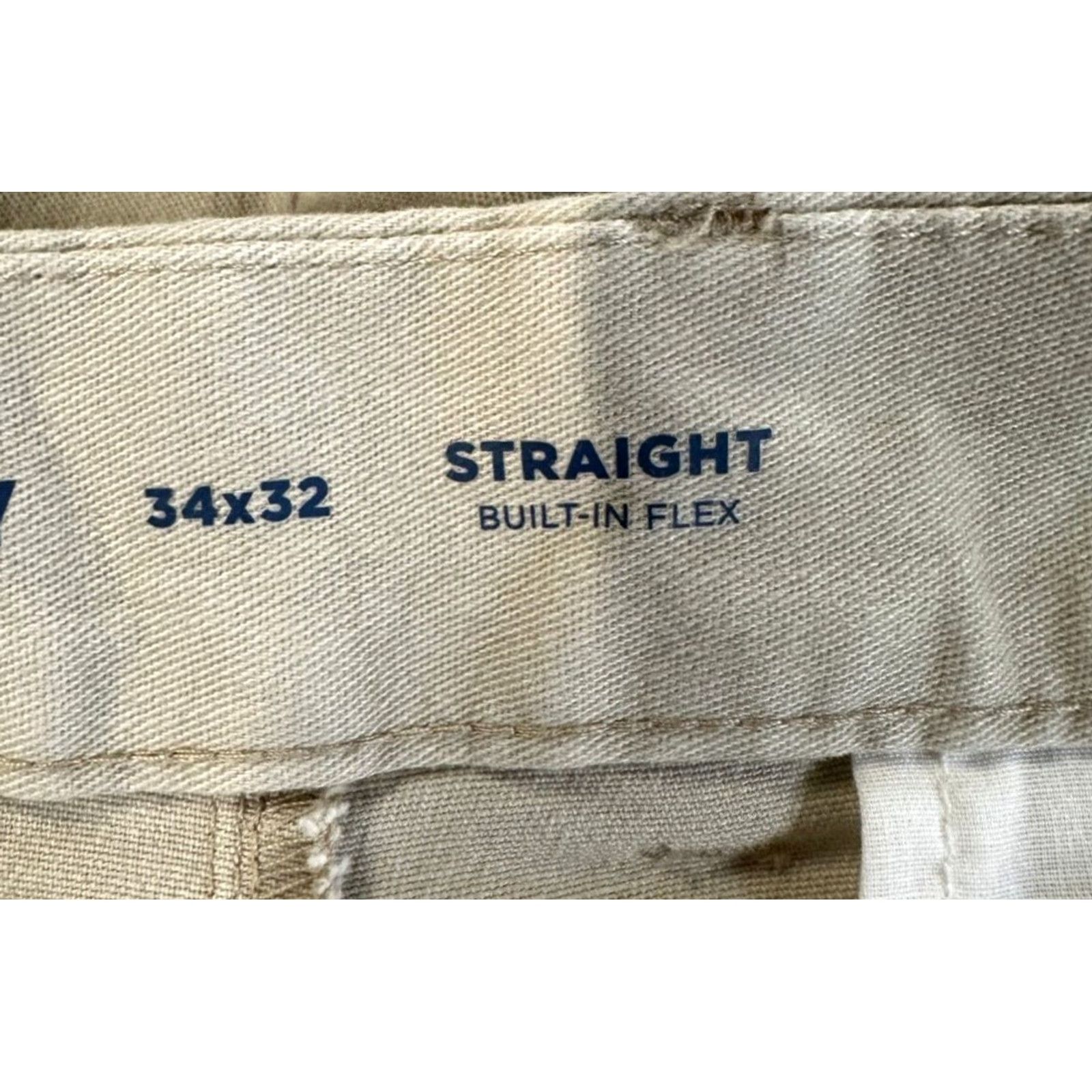 Old Navy Old Navy Khaki Pants Men 34X32 White Straight Flat Front Flex Stretch Pocket NEW Size US 34 / EU 50 - 5 Thumbnail
