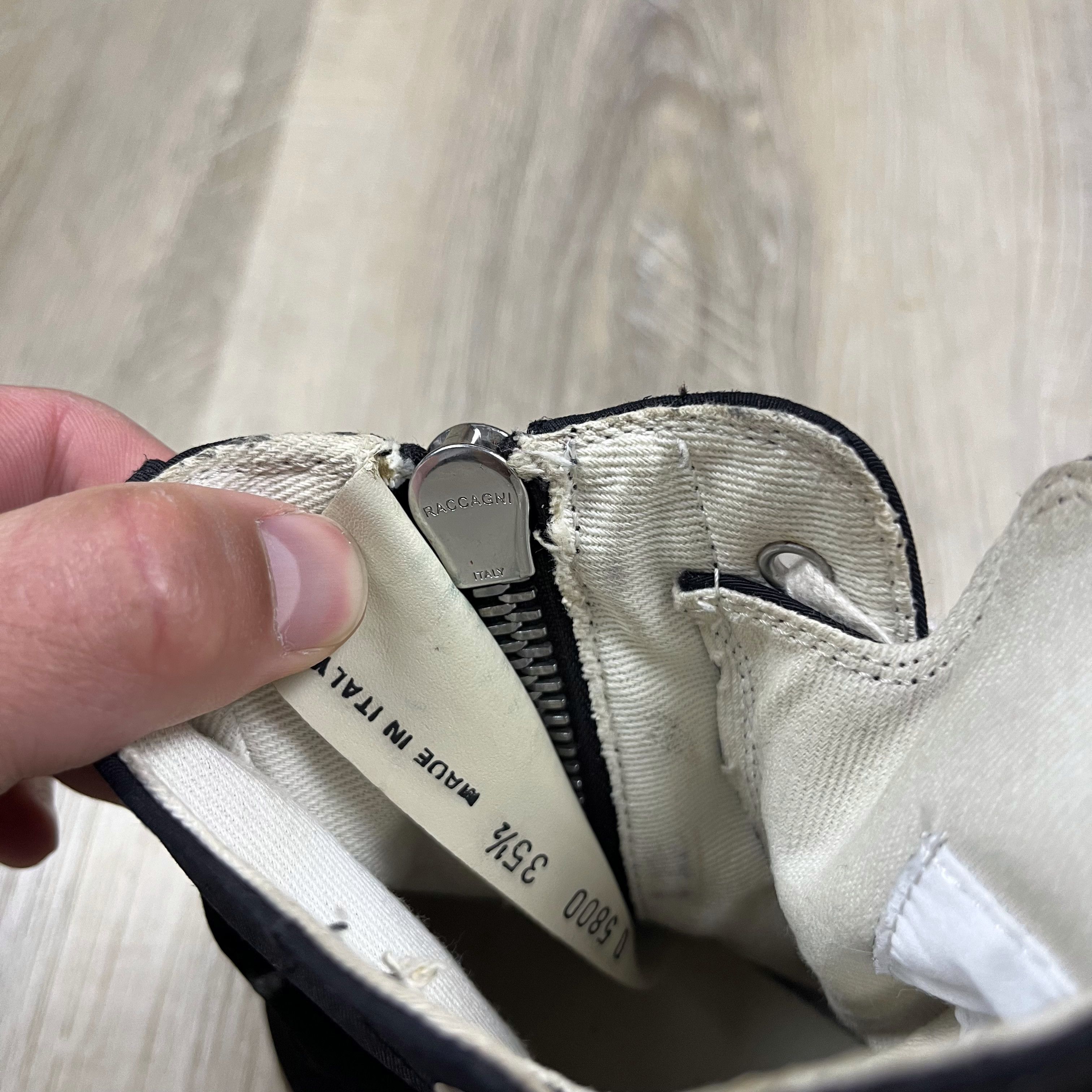 Rick Owens Drkshdw Rick Owens DRKSHDW 17SS Walrus Embroidered Ramones High 35.5 Size US 5 / IT 35 - 9 Thumbnail