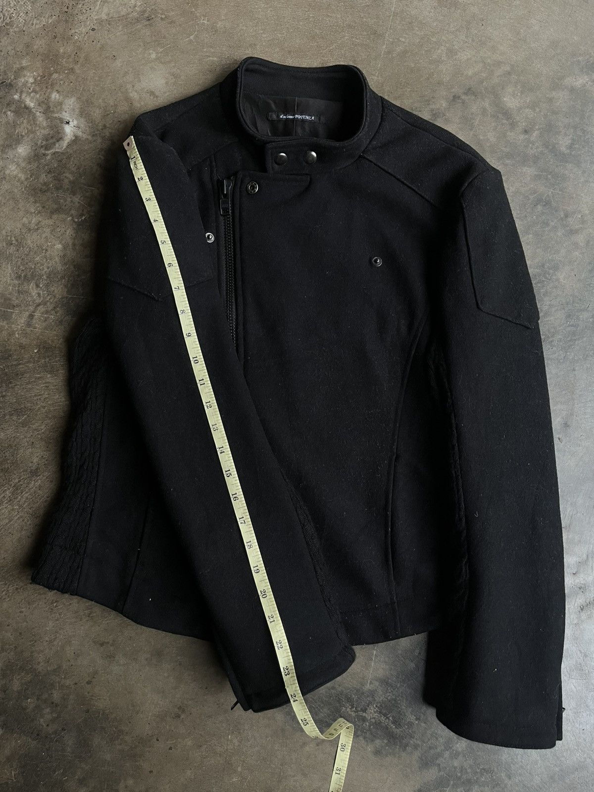 14th Addiction 2000s JAPANESE ASYMMETRICAL WOOL ZIP JACKET BIKERS VKEI PUNK Size US L / EU 52-54 / 3 - 17 Thumbnail