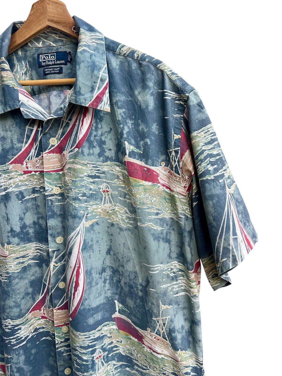 Polo Ralph Lauren VINTAGE POLO RALPH LAUREN CAMP SAILING SHIP MEN SHIRT Size US XL / EU 56 / 4 - 5 Thumbnail