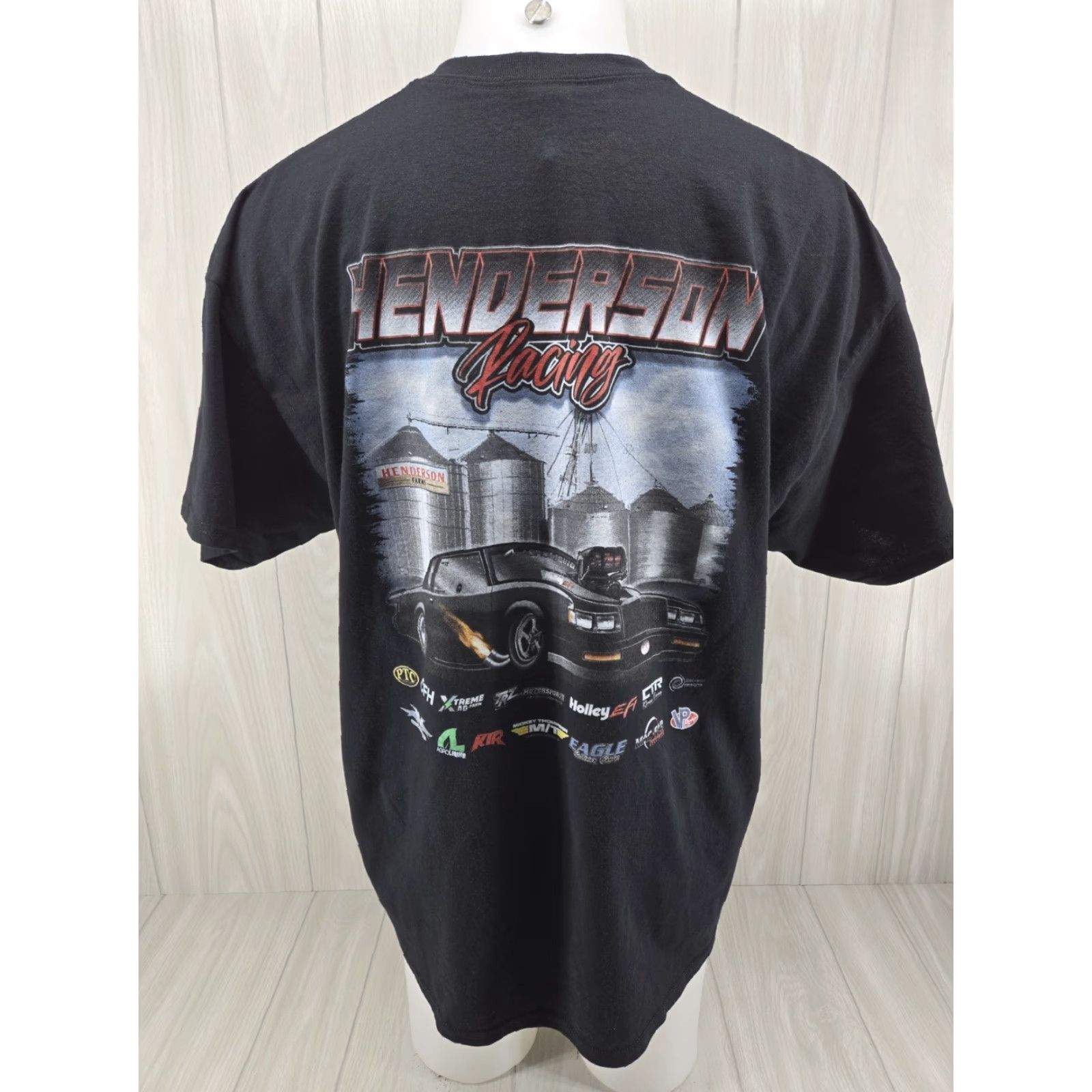 Gildan Chad Henderson Racing Adult Short Sleeve T Shirt 2XL Black Mens Size US XXL / EU 58 / 5 - 2 Thumbnail