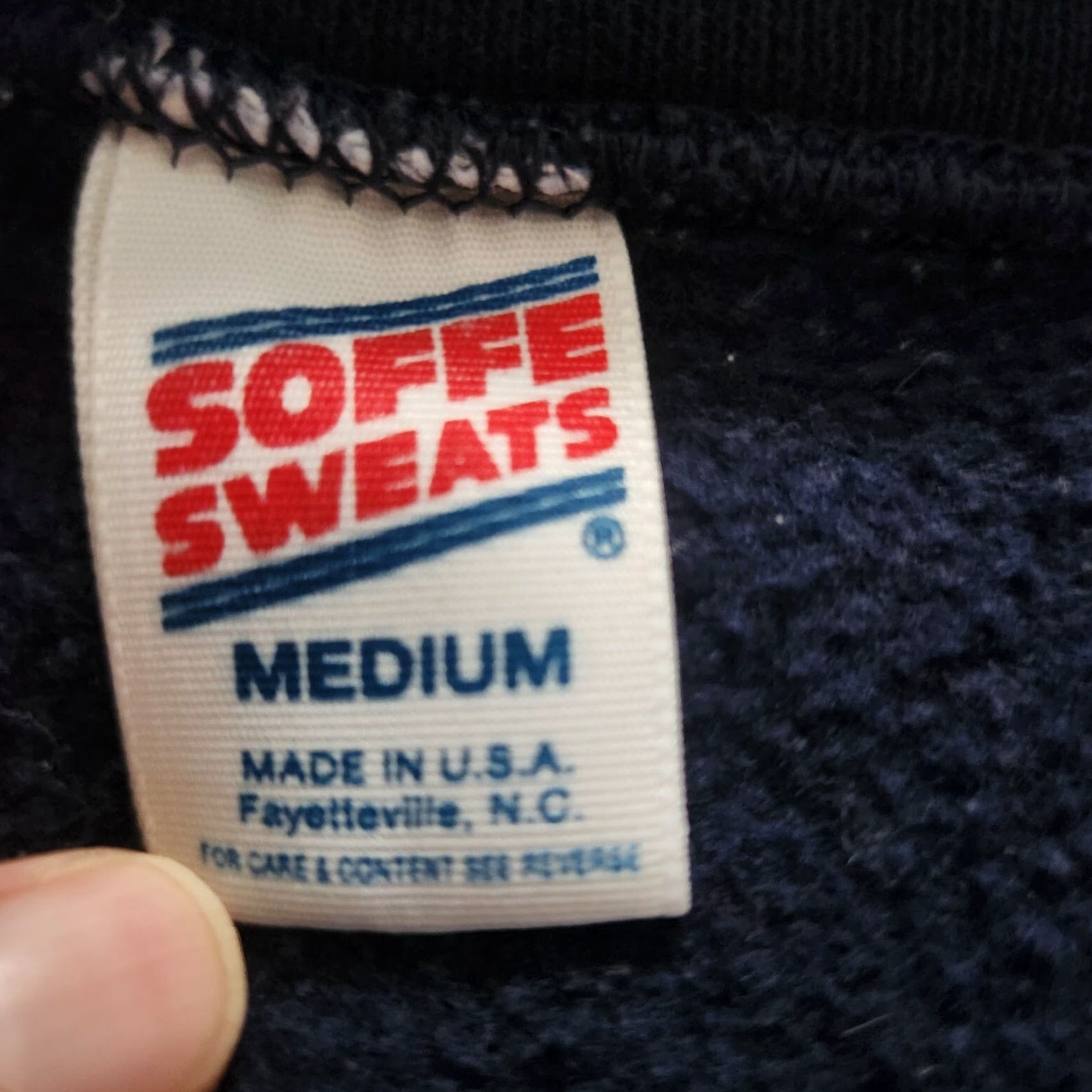 Soffe VINTAGE USMC Marines Sweatshirt T Shirt Pull Over M Blue Soffe Regular Mens 90s Pullover Embroidered Graphic Print Size US M / EU 48-50 / 2 - 8 Thumbnail
