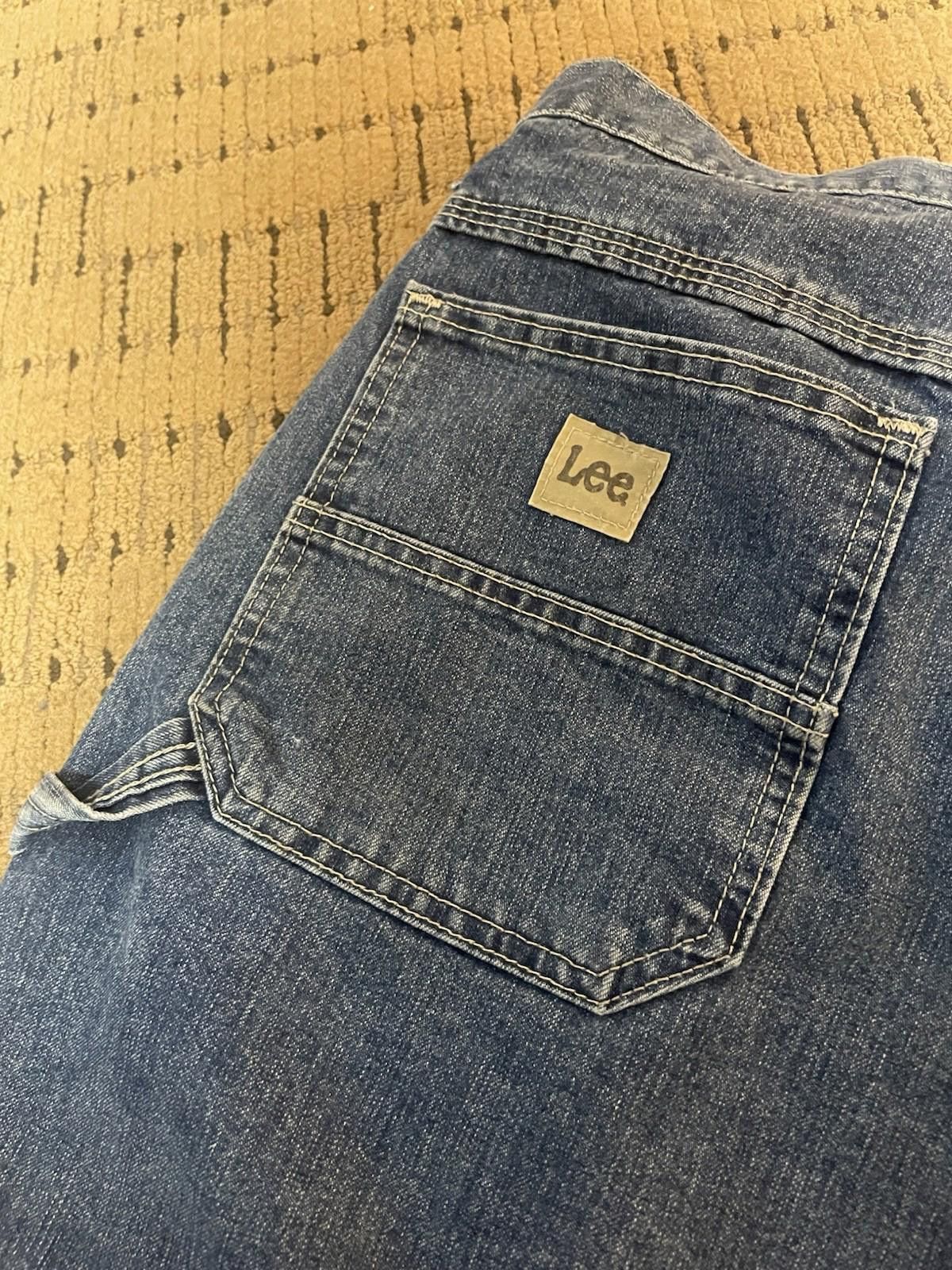 Lee Vintage LEE Jorts Men's 32 Blue Denim Loose Carpenter Shorts Size US 32 / EU 48 - 7 Thumbnail