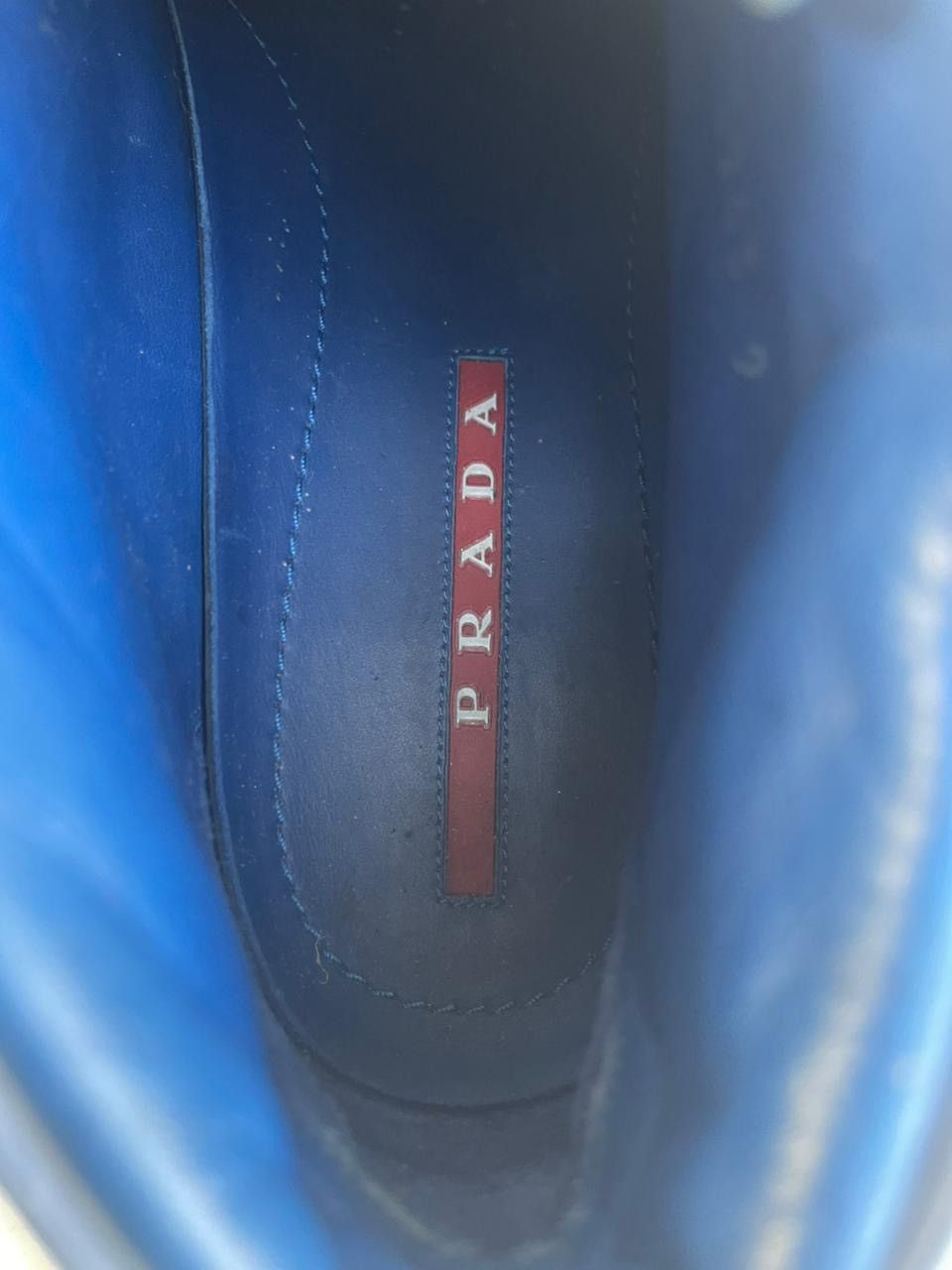 Prada Prada Midnight Blue Hi-Top Trainers Size US 9 / EU 42 - 1 Thumbnail