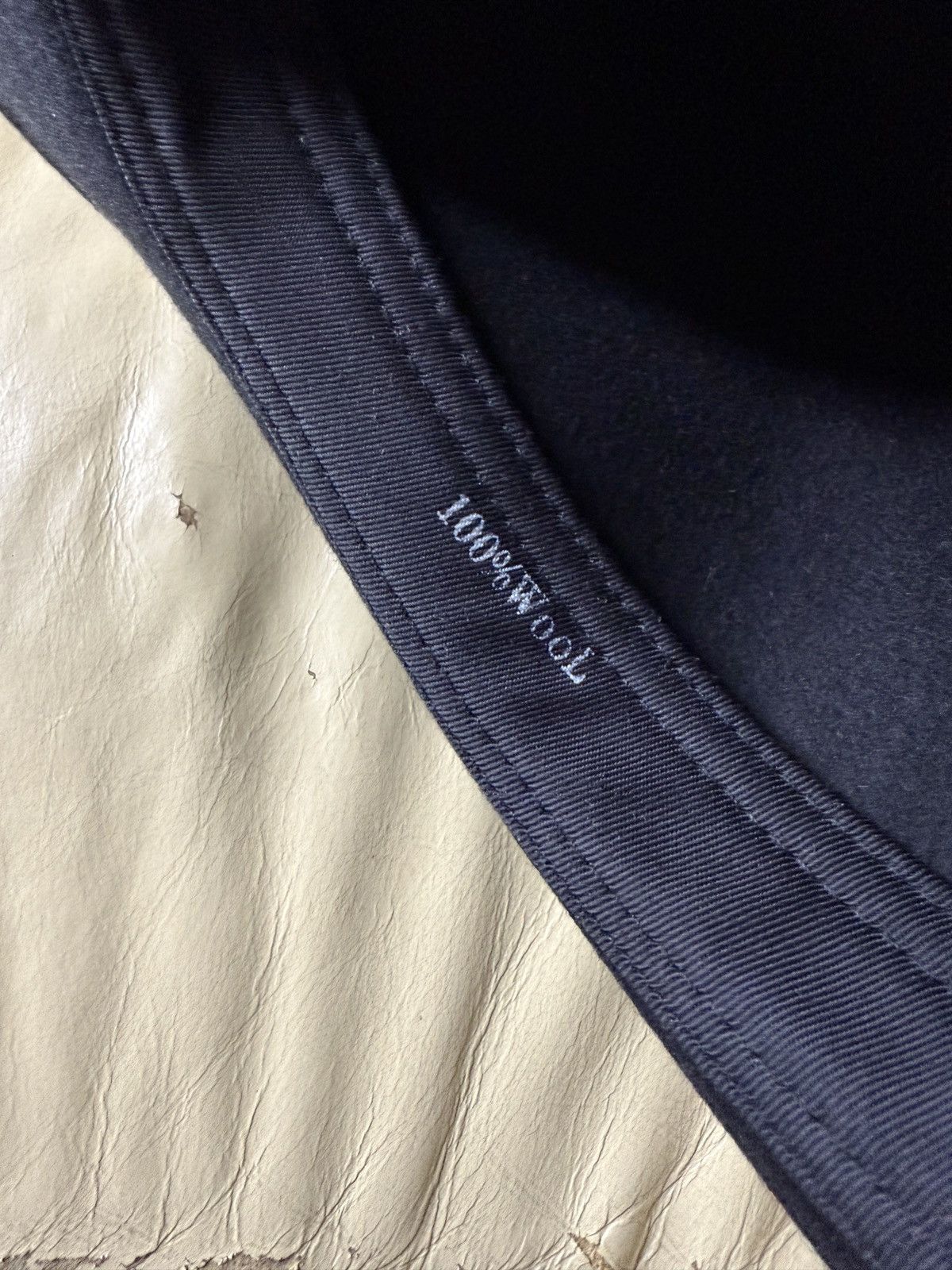 Vintage Vintage Y2K Atrium Black Wool Hat Waterproof leather strap Size ONE SIZE - 14 Thumbnail