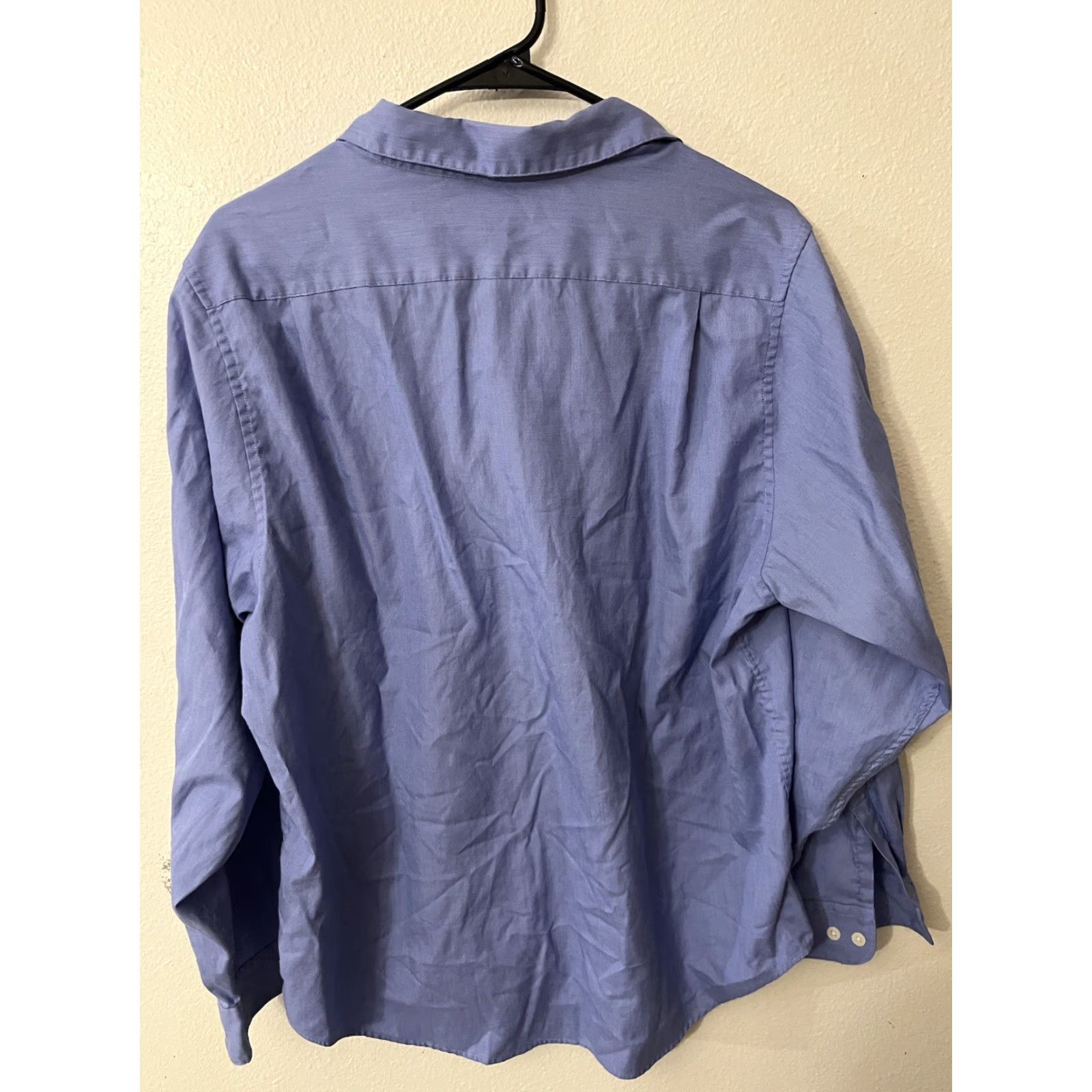 Vintage VINTAGE L.L. Bean Dress Shirt Womens 16 Blue Button-Down Long Sleeve Classic Career 90s Size XXL / US 16-18 / IT 52-54 - 2 Thumbnail