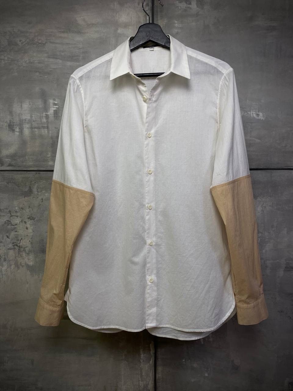 Ann Demeulemeester Shirt contrasting sleeves S-M Size 46R - 2 Thumbnail