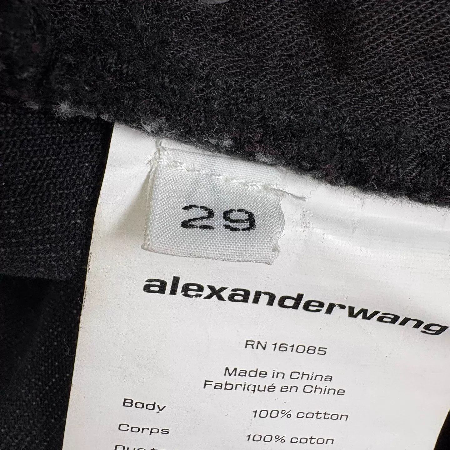 Alexander Wang Alexanderwang EZ mid-waist logo pocket denim jean 29 Size US 29 - 4 Thumbnail