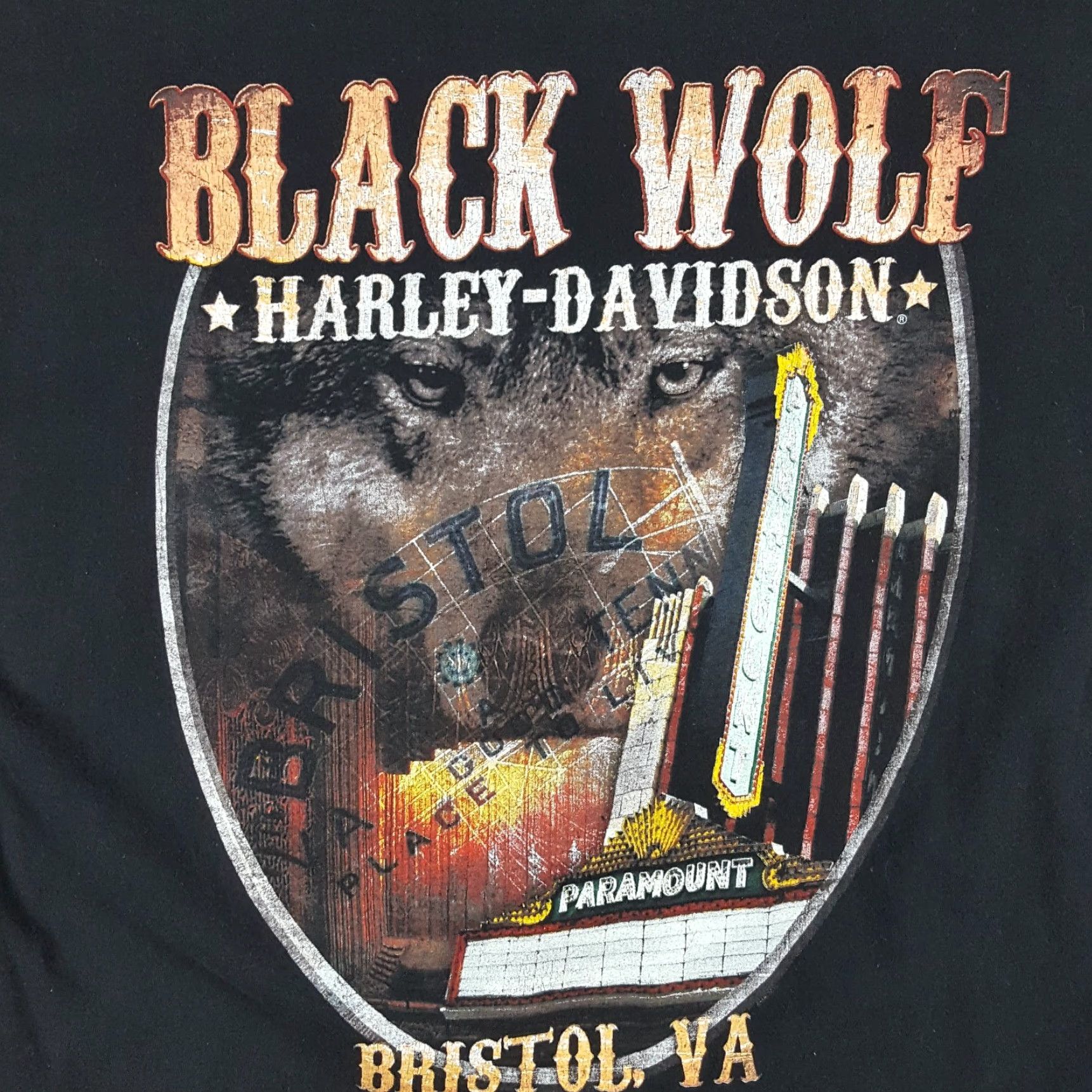 Harley Davidson VINTAGE Harley-Davidson T-Shirt Motorcycle Faded USA Map Men's XL Black Patriotic Biker 00s 90s Vintage Grunge Logo Embroidered Mens T-Shirt Size US XL / EU 56 / 4 - 7 Thumbnail