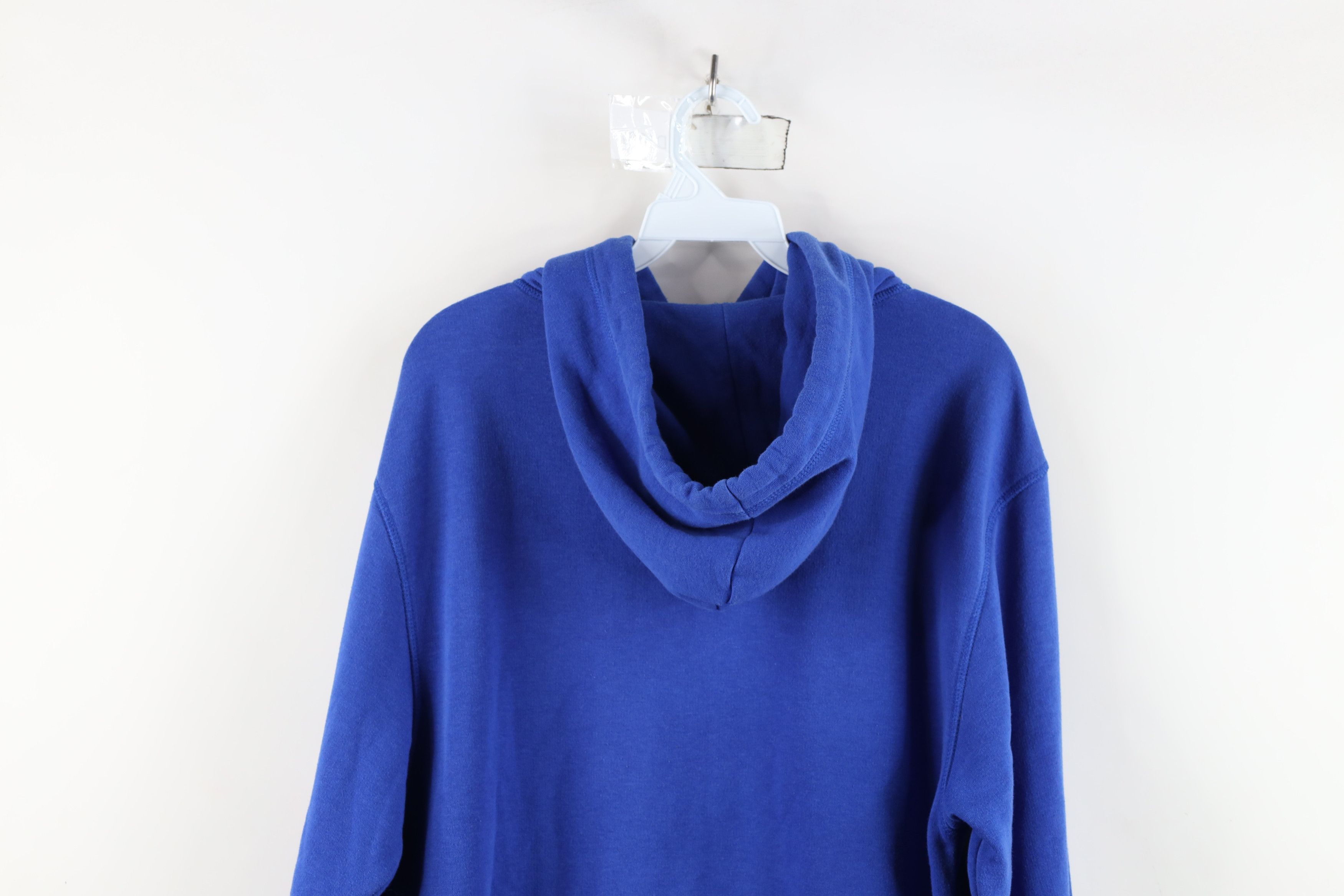 Vintage Vintage 90s Y2K Streetwear Hoodie Sweatshirt Royal Blue Size US M / EU 48-50 / 2 - 12 Thumbnail