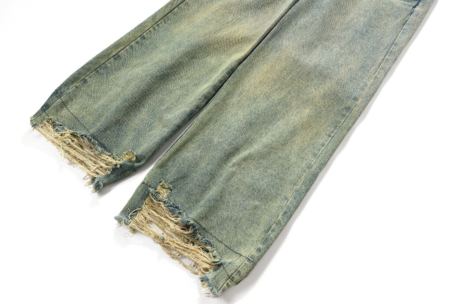 Vintage Gradient Rusty Yellow Green baggyJeans Size US 28 / EU 44 - 4 Thumbnail