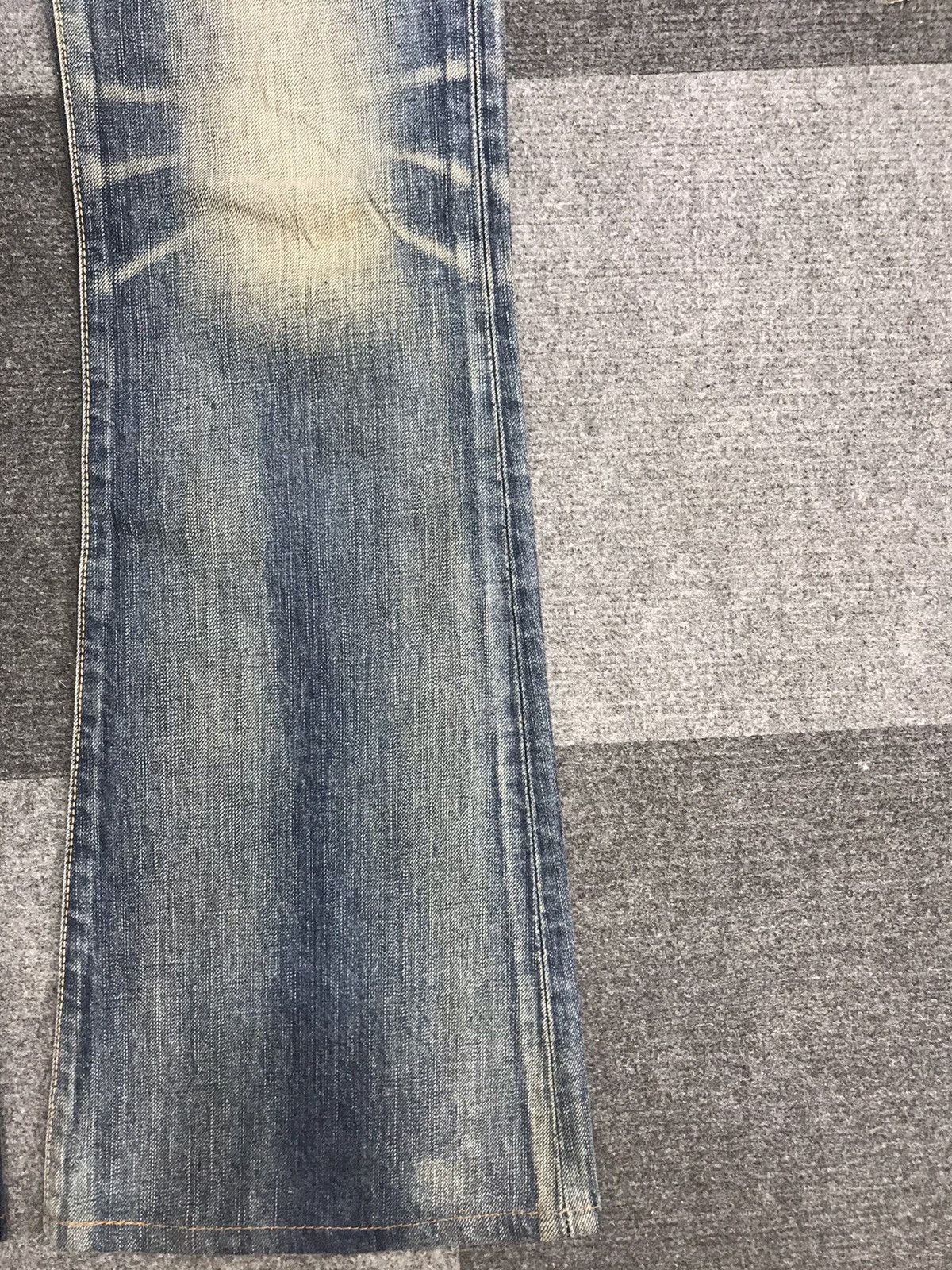 Edwin Bootcut🔥EDWIN Bootcut Distressed Jeans F12 Size 31" - 6 Thumbnail