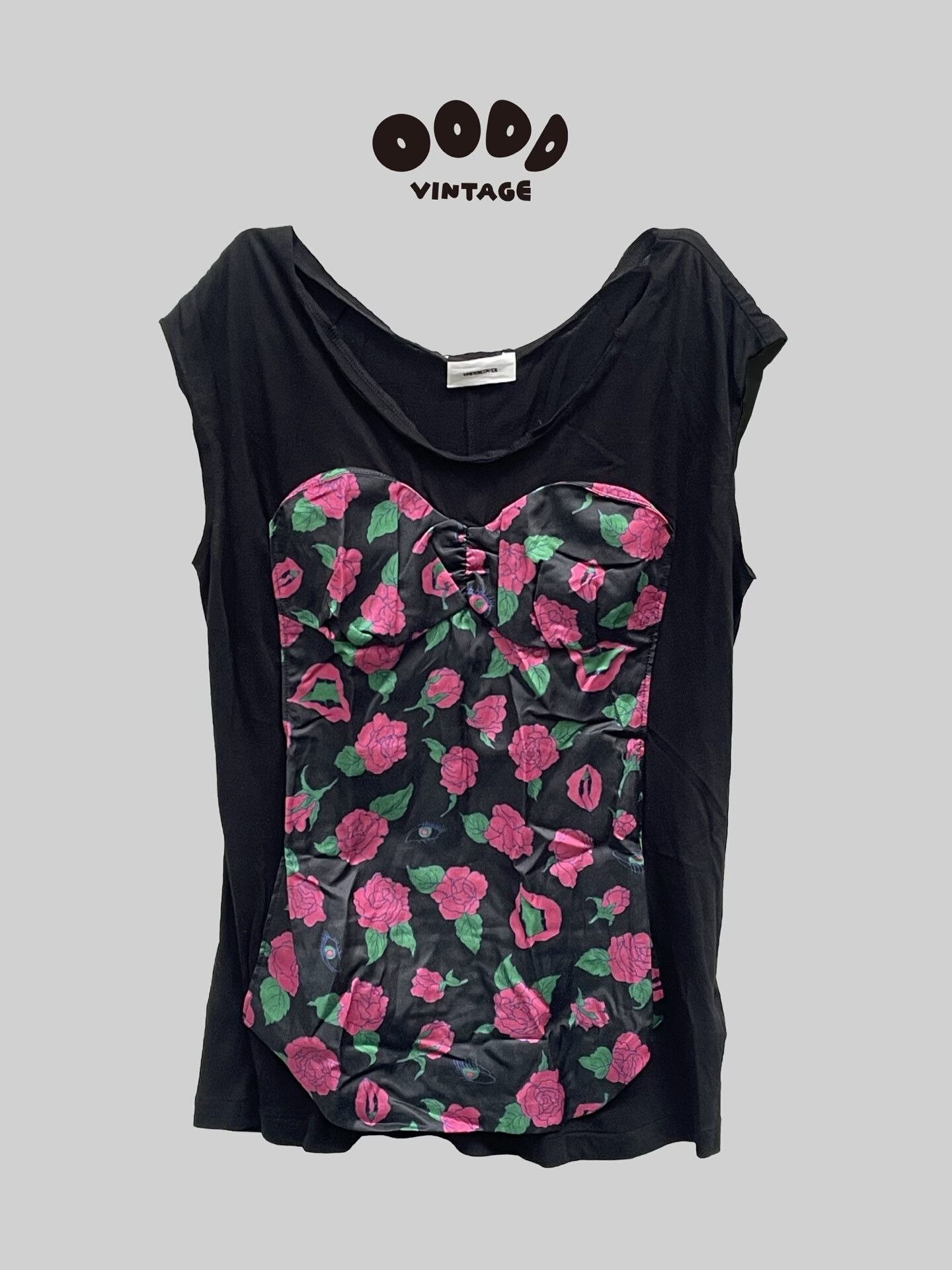 Undercover Floral Corset-Style Top