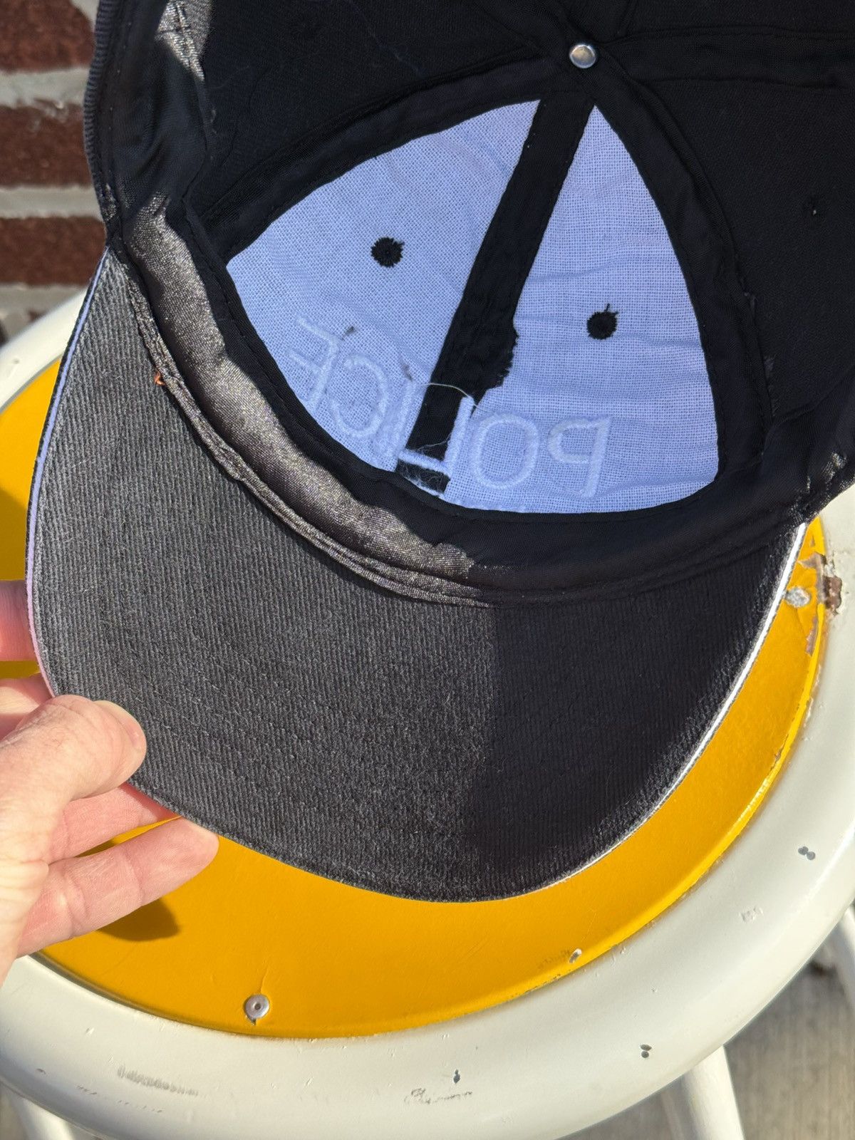 Vintage Vintage 00’s Police “Montreal” Faded Cap Size ONE SIZE - 8 Thumbnail