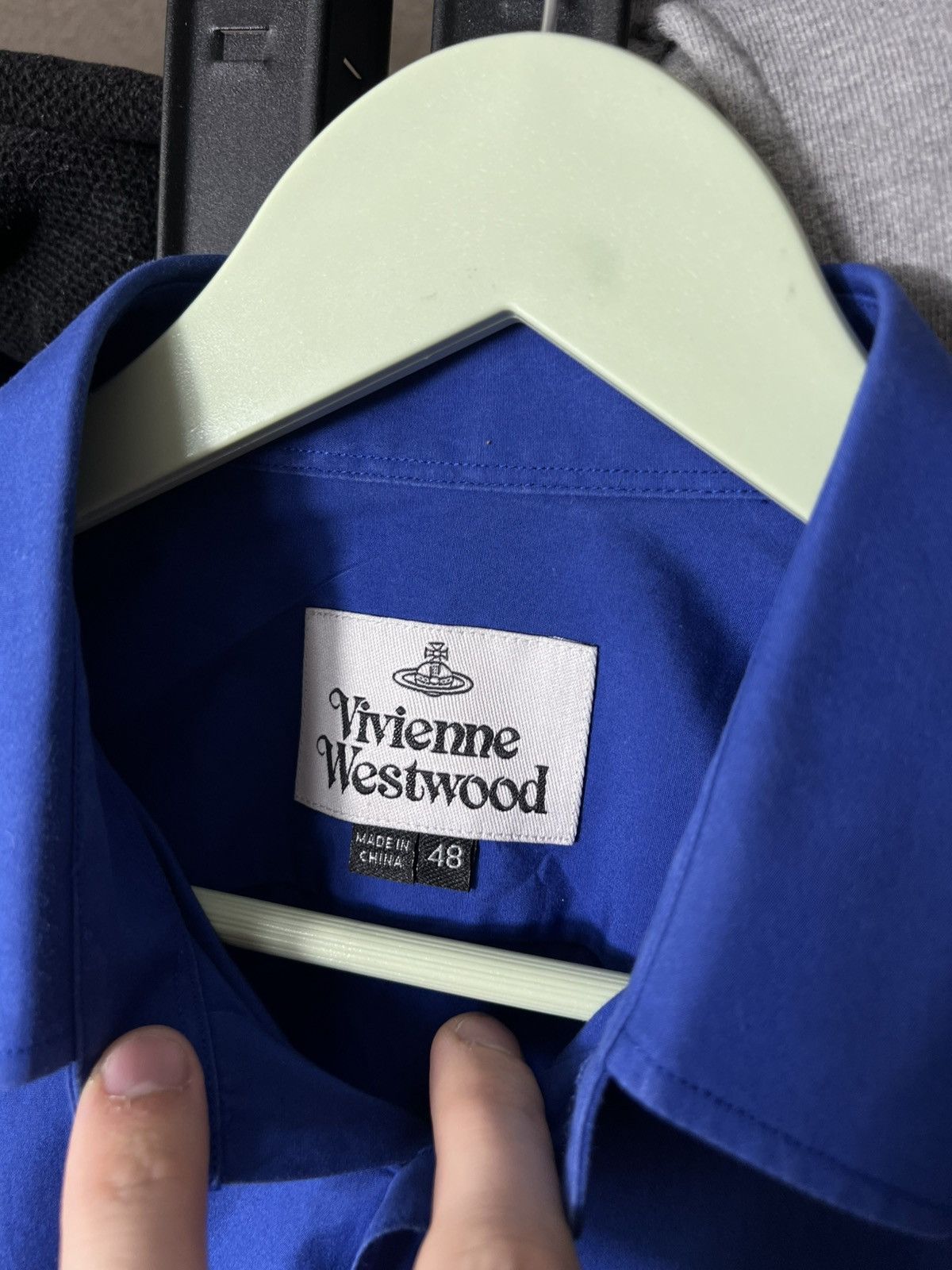 Vivienne Westwood Vivienne Westwood Blue Shirt Size 48 Orb Logo Button Up Size US M / EU 48-50 / 2 - 7 Thumbnail