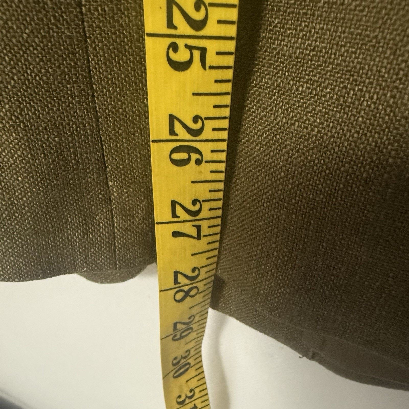 Lands' End Lands’ End Linen Blend Blazer Green Career Office Classic Size M / US 6-8 / IT 42-44 - 7 Thumbnail