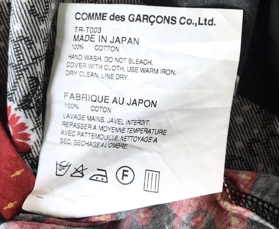 Comme des Garcons Tricot cdg AD2016 flowers print tee Size US S / EU 44-46 / 1 - 5 Thumbnail