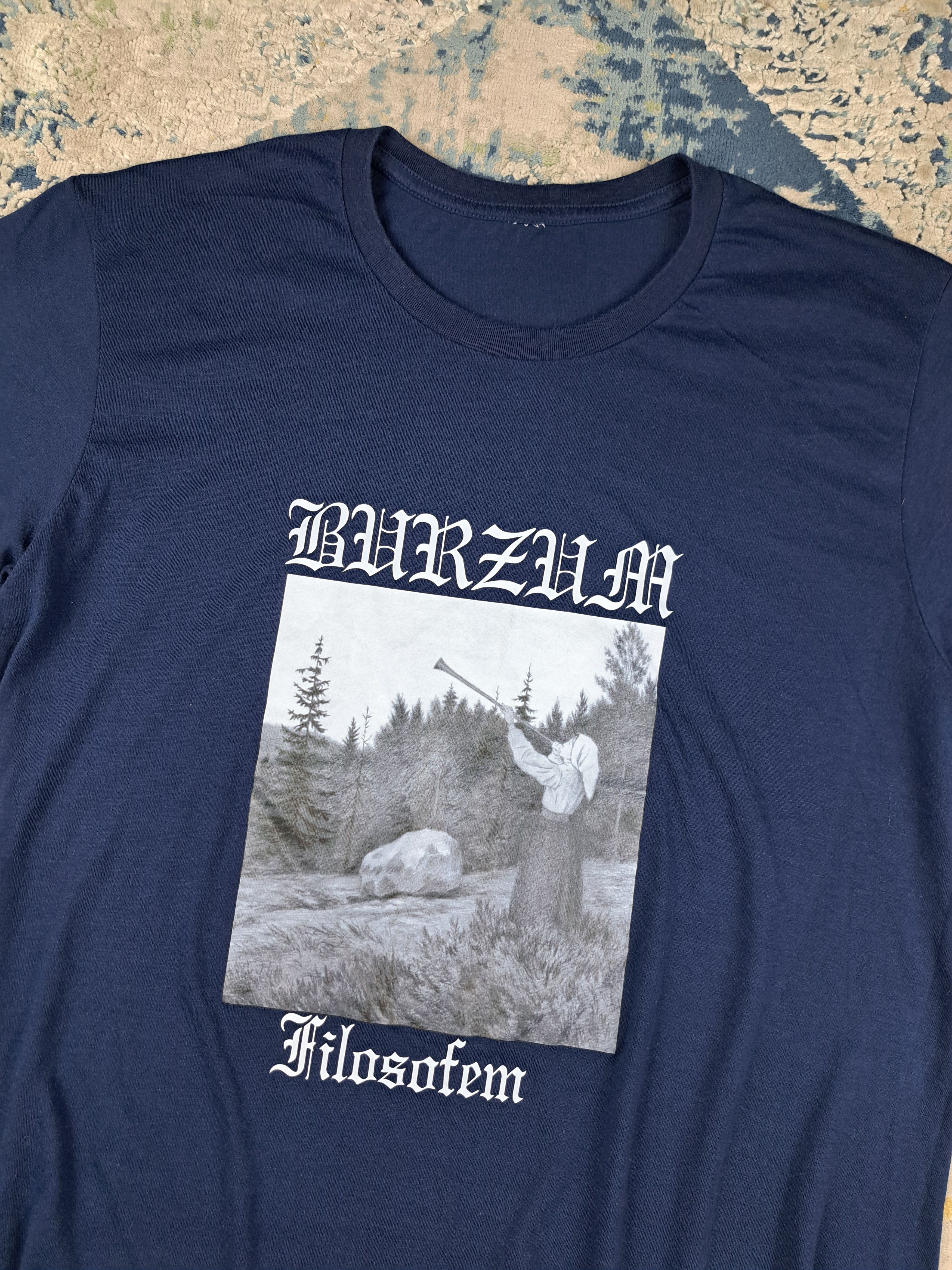Band Tees Vintage 00s Burzum Filosofem Band Tee Metal Kanye Vultures Size US L / EU 52-54 / 3 - 2 Thumbnail