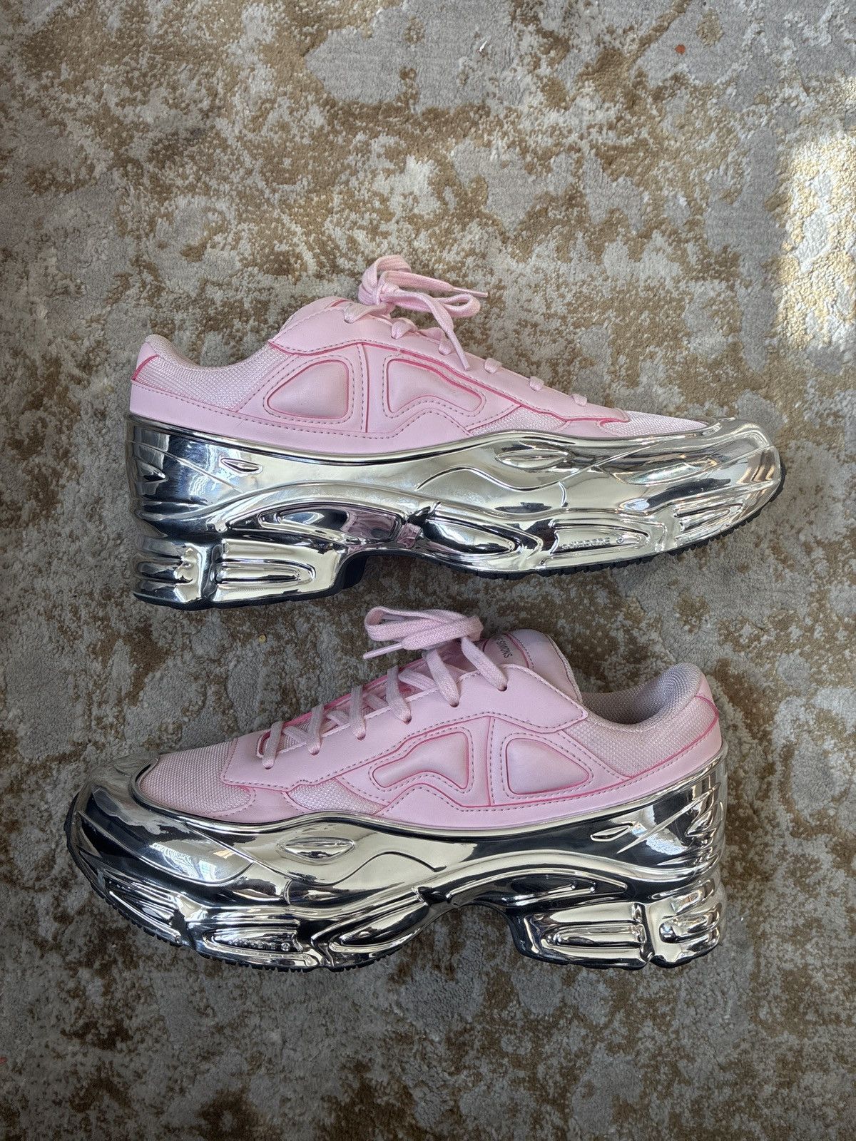 Adidas × Raf Simons Raf Simons x adidas Ozweego 'Mirrored - Clear Pink' Size US 10 / EU 43 - 1 Thumbnail