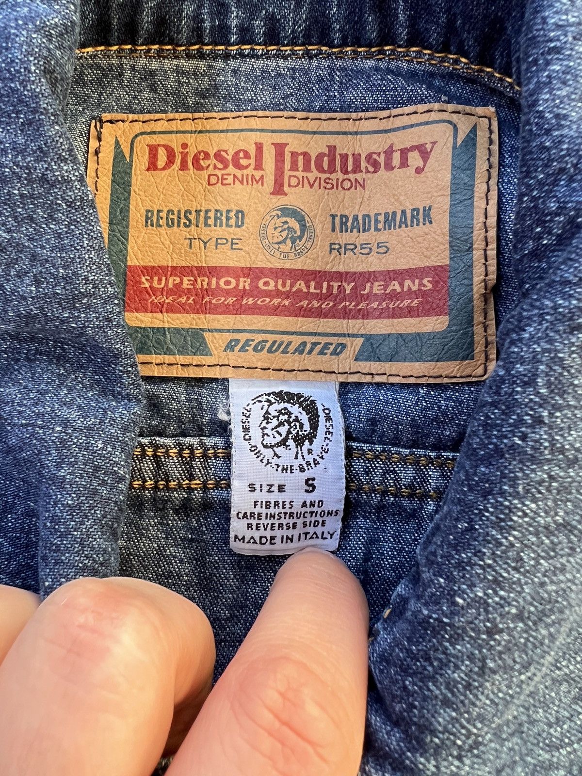 Diesel × Vintage Y2K Diesel Vintage Denim Jacket Size S / US 4 / IT 40 - 4 Thumbnail