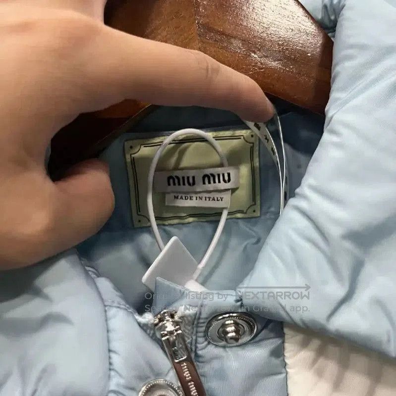 Miu Miu Miu Miu Light Blue Women's Down Jacket . Size M / US 6-8 / IT 42-44 - 3 Thumbnail