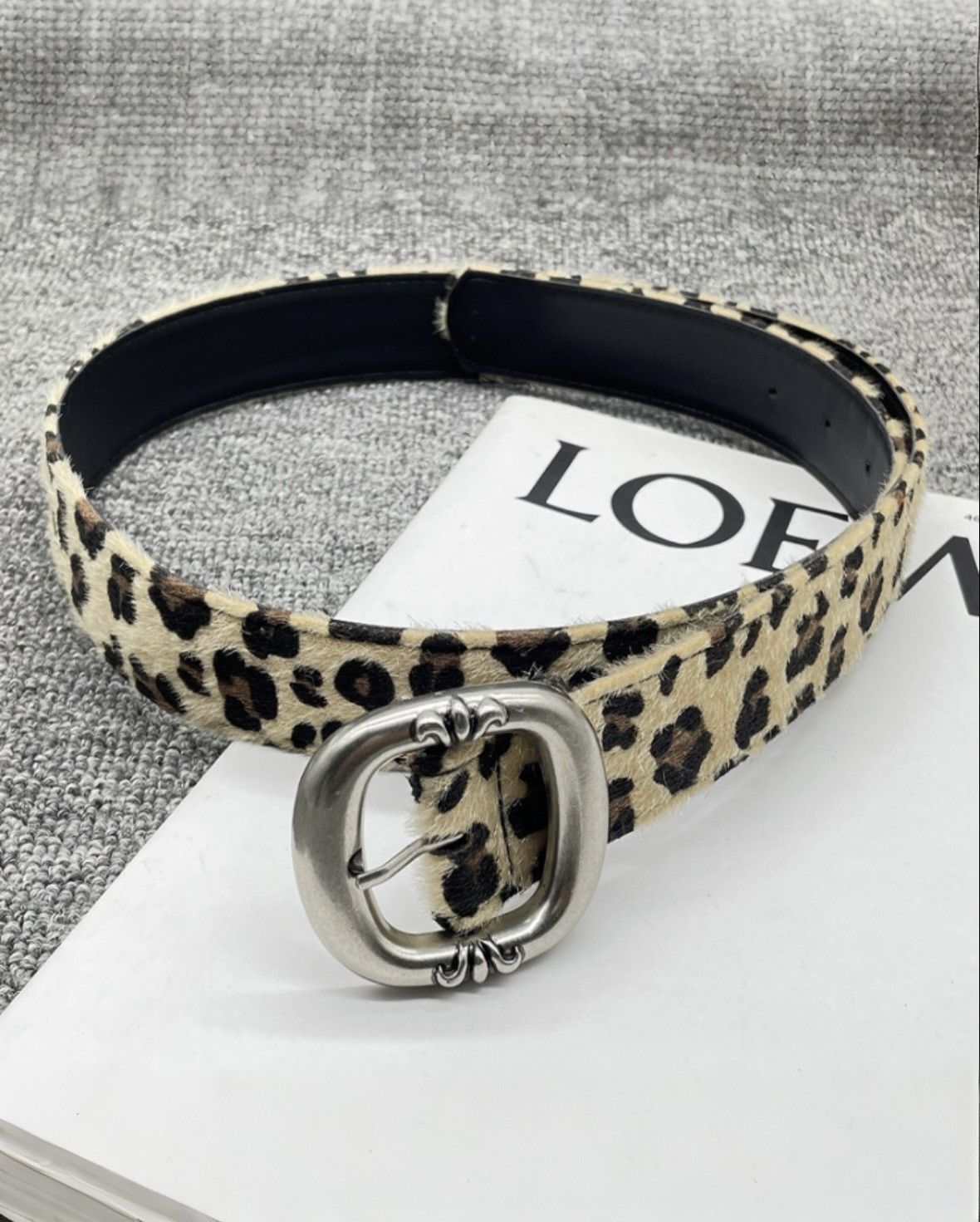 Japanese Brand Cheetah print belt Size ONE SIZE - 1 Thumbnail