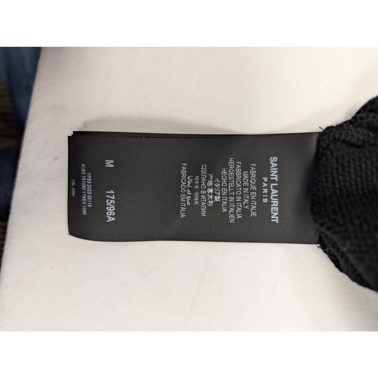 Saint Laurent Paris o1rshd1 Pull Encolure Sweatshirt Sweater Mohair in Black Size US M / EU 48-50 / 2 - 14 Thumbnail