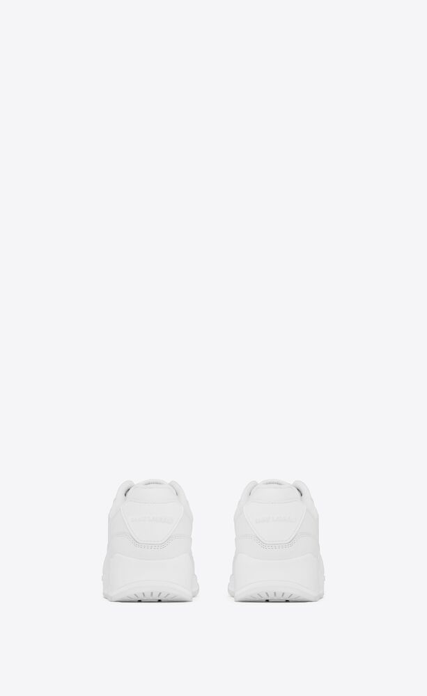 Saint Laurent Paris oc11z0226 760607 Bump Sneakers in Smooth Leather in White Size US 10 / IT 40 - 4 Thumbnail