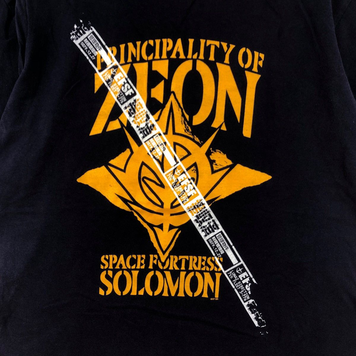 Vintage GUNDAM MOBILE SUIT Principality Of Zeon Tee Shirt Top Space Size US L / EU 52-54 / 3 - 3 Thumbnail