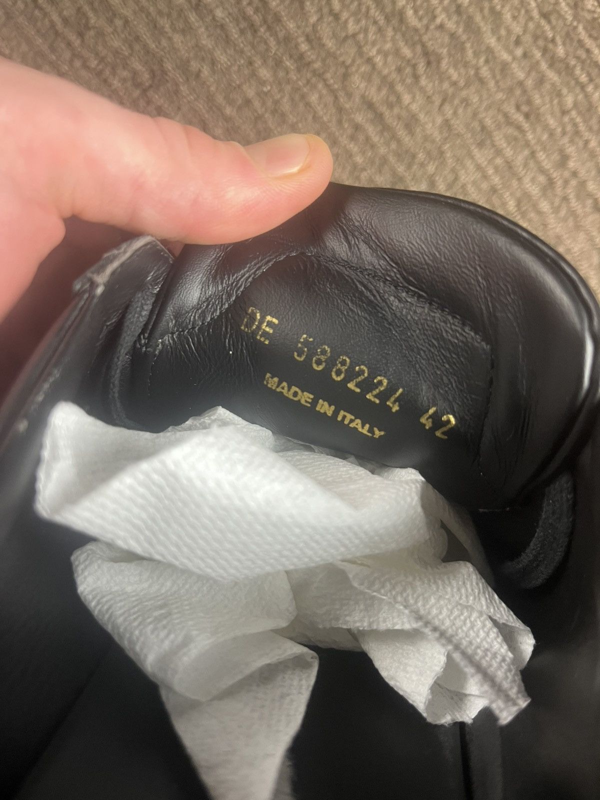 Hedi Slimane Saint laurent black leather low top sneakers Size US 9 / EU 42 - 5 Thumbnail