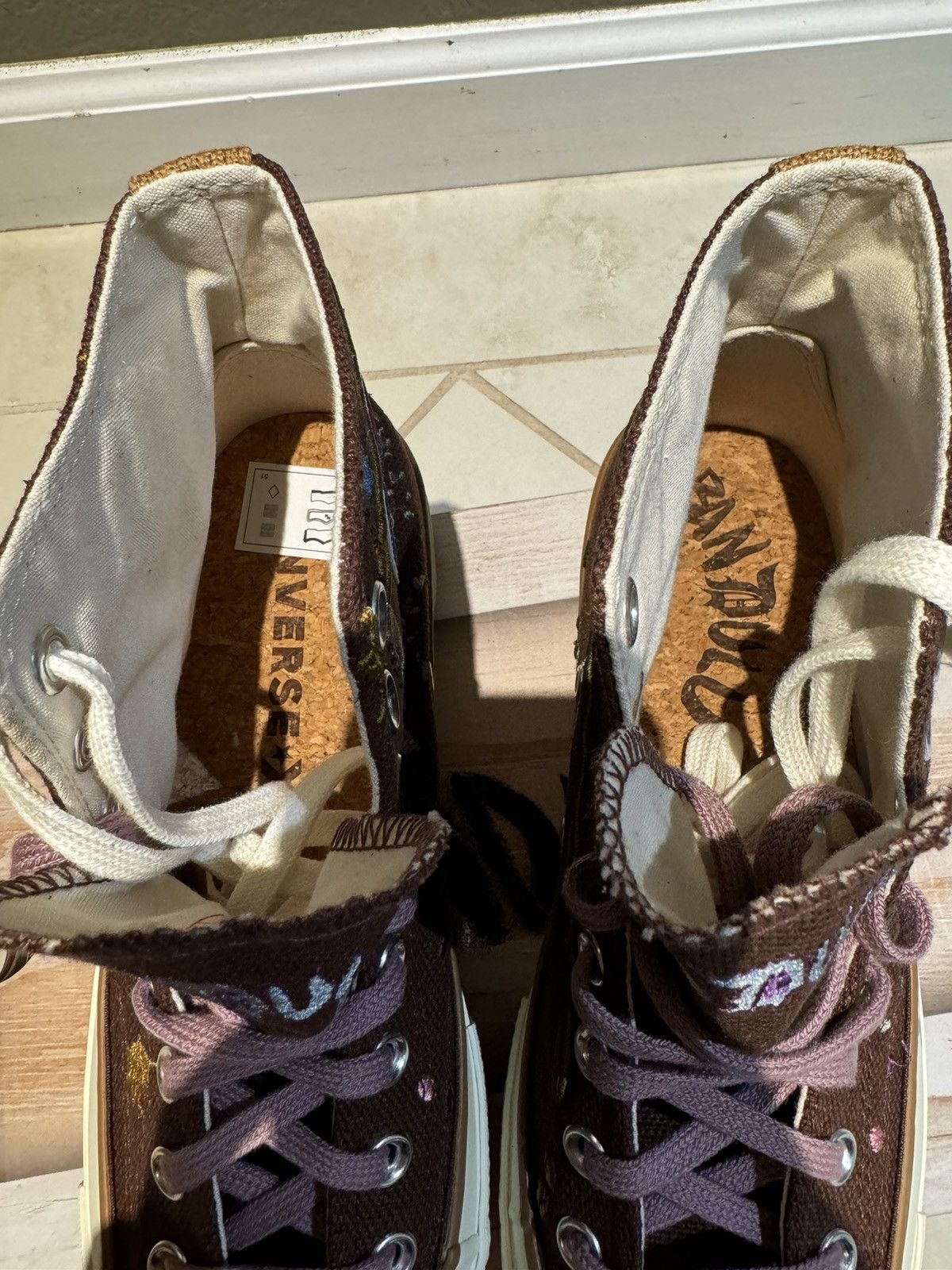 Bandulu × Converse Bandulu x Converse Brown Paint Splatter Chuck Taylor 70 High Size US 8 / EU 41 - 8 Thumbnail