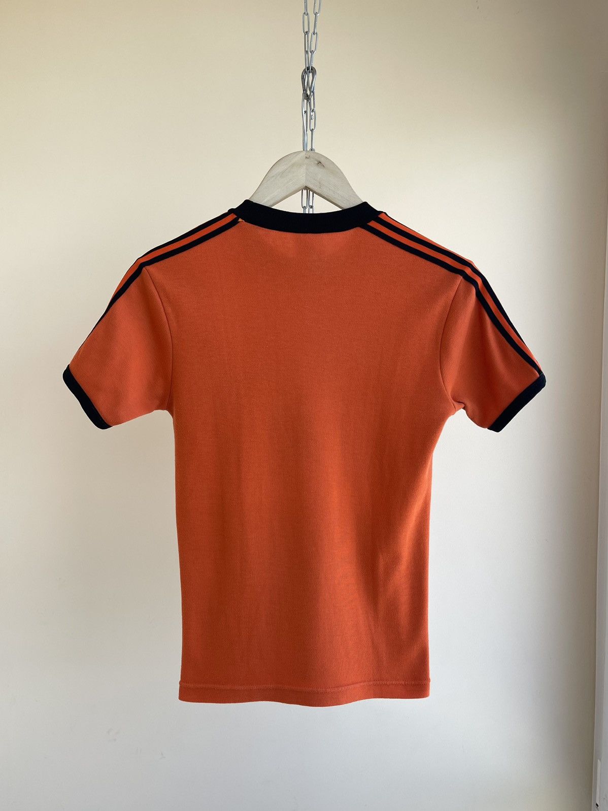 Adidas Adidas Trefoil Logo 3-Stripes Tape Ringer Jersey Vintage 70s Size US XXS / EU 40 - 2 Thumbnail
