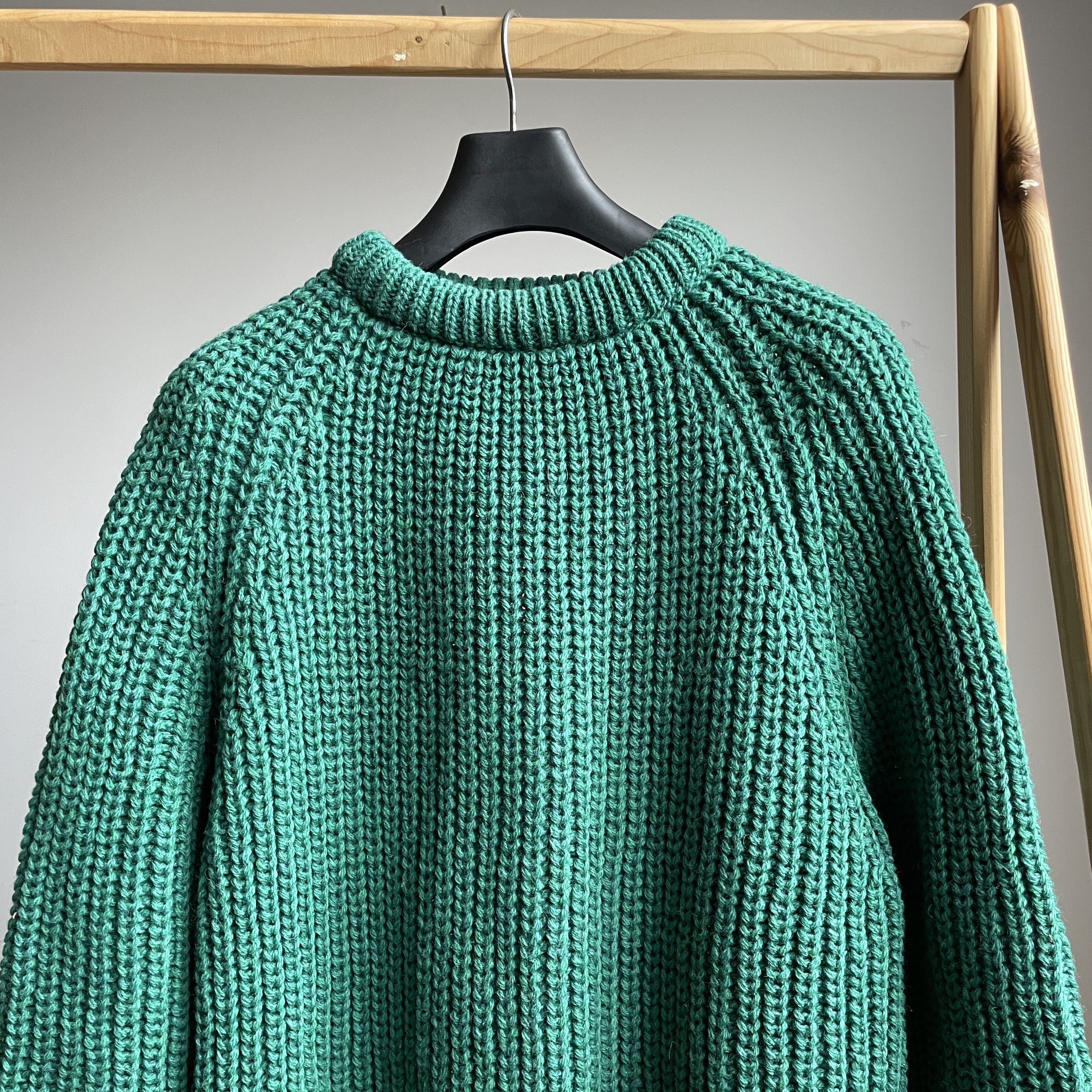 Vintage The Cornish Woollen Vintage 80's Fisherman Heavy Sweater Size US L / EU 52-54 / 3 - 3 Thumbnail