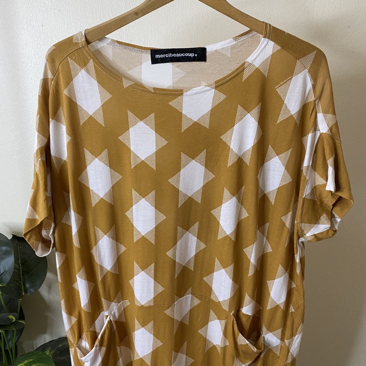 mercibeaucoup By Issey Miyake Geometric Pattern Avant Garde T Shirt Size XXL / US 16-18 / IT 52-54 - 2 Thumbnail