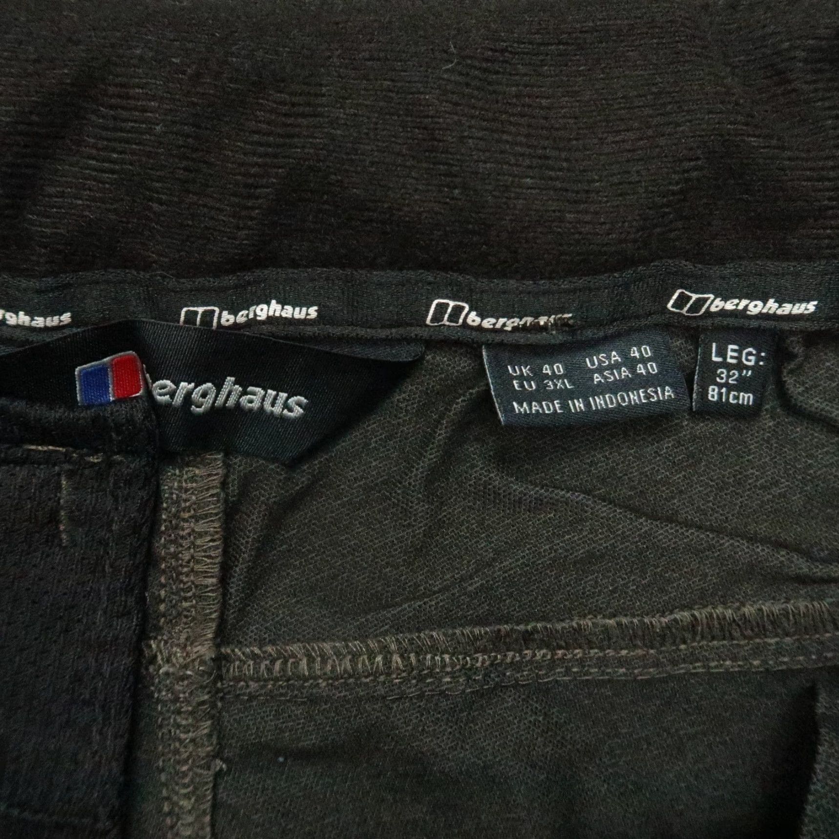 Berghaus Berghaus Pants Men 40x32 Gray Vapour Light Belted Zip Pockets Hiking Size US 40 / EU 56 - 3 Thumbnail