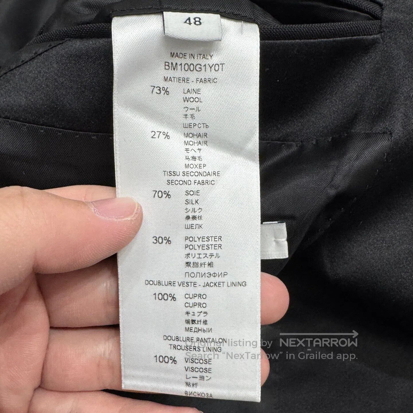 Givenchy Givenchy Pearl wool suit jacket| Size 48R - 4 Thumbnail