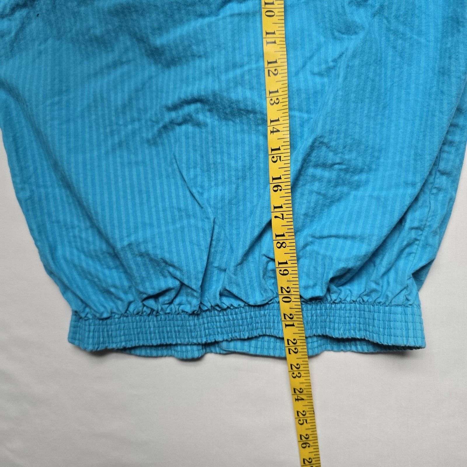 Vintage Vintage Chemin de Fer Vest M Blue Striped Snap Shirt 80s Size M / US 6-8 / IT 42-44 - 9 Thumbnail