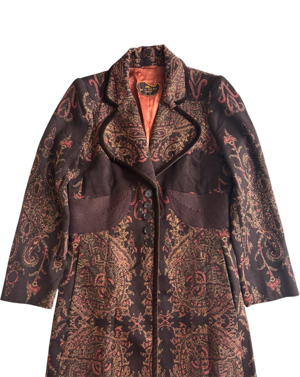 Etro Etro Paisley Embroidery Coat Size M / US 6-8 / IT 42-44 - 4 Thumbnail