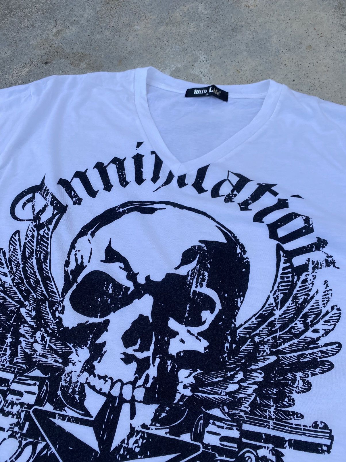 Beauty Beast 2000s Punk Wild Life Skull Gothic Shirt Size US L / EU 52-54 / 3 - 3 Thumbnail