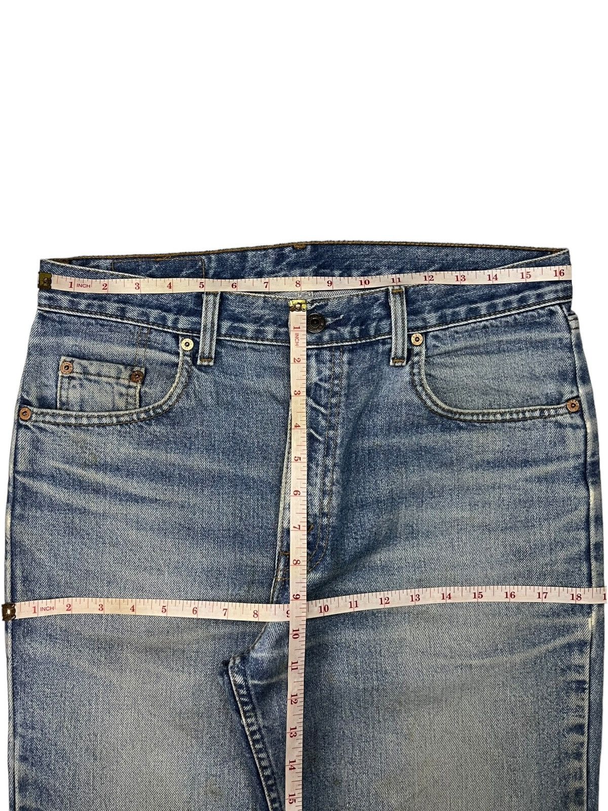 Levi's × Levi's Vintage Clothing Vintage 80s Levis 630 Orange Tab Mud Wash Rip Baggy Jeans Size US 33 - 12 Thumbnail