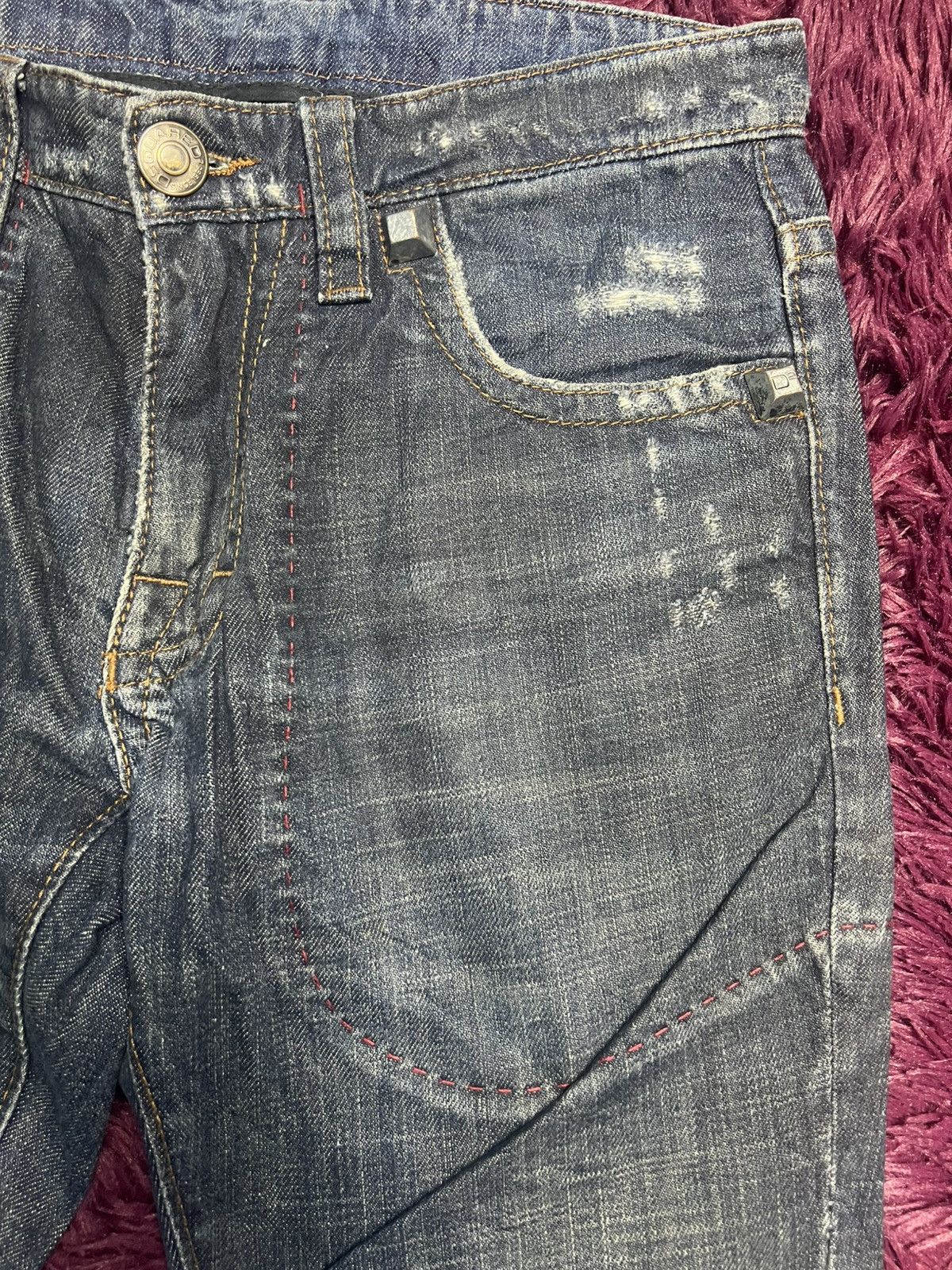 Dsquared2 DSQUARED2 "Faith" Distressed Denim Jeans (45) Size US 44 / EU 60 - 4 Thumbnail